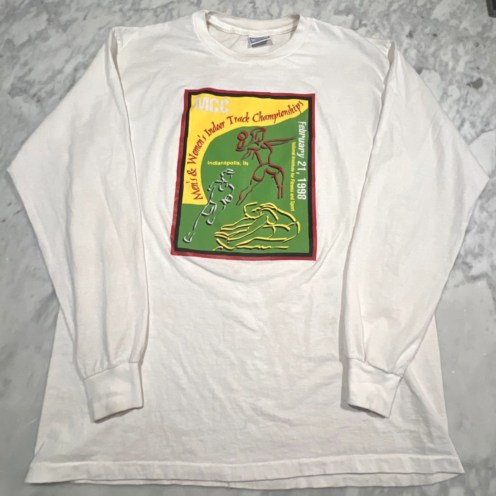 Vintage VINTAGE 1988 MCC Indoor Track Championship T Shirt Men XL Butler UMW Loyola USA Size US XL / EU 56 / 4 - 3 Thumbnail