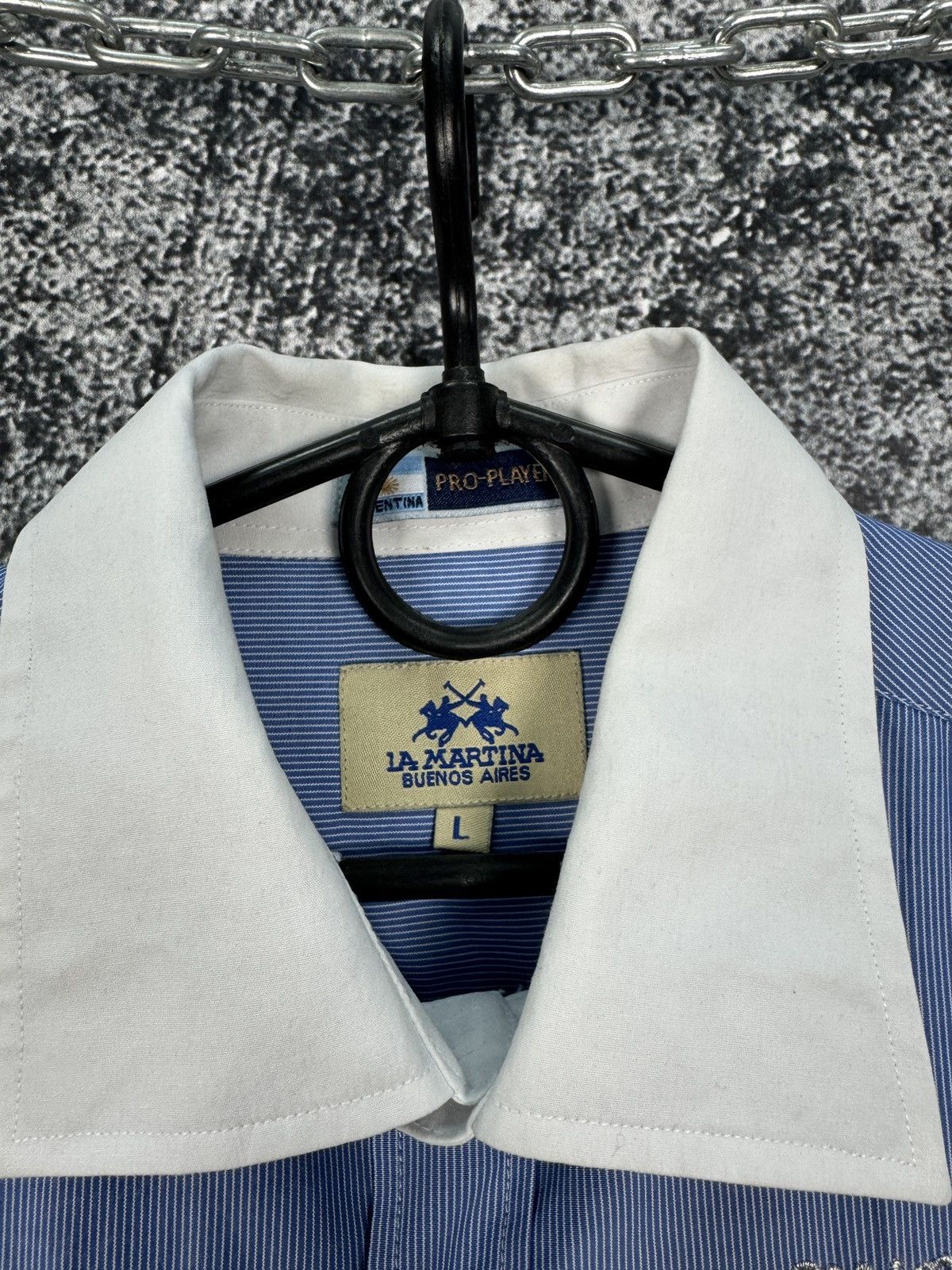 La Martina Men’s La Martina Long Sleeve Shirt Button Up LMWP Size L Size US L / EU 52-54 / 3 - 7 Thumbnail