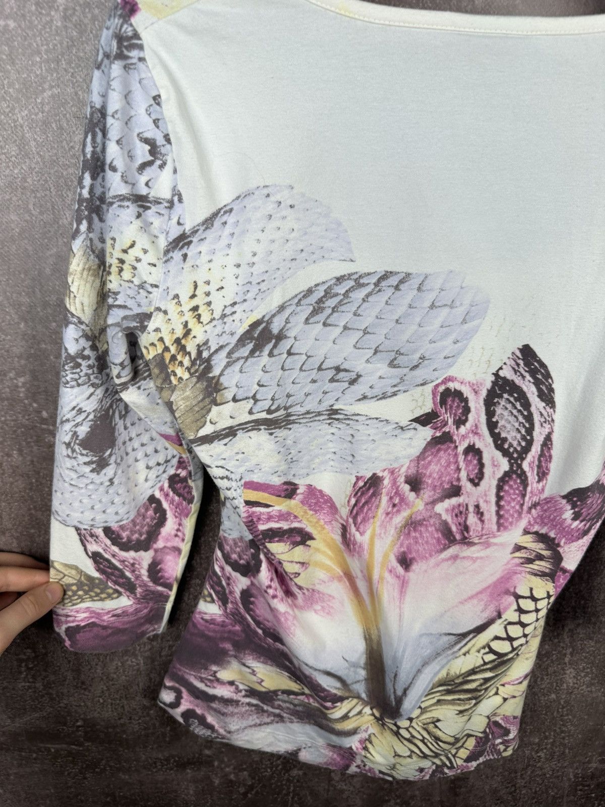 Just Cavalli Just Cavalli Long Sleeve Luxury Designer Shirt Tee Size M / US 6-8 / IT 42-44 - 4 Thumbnail