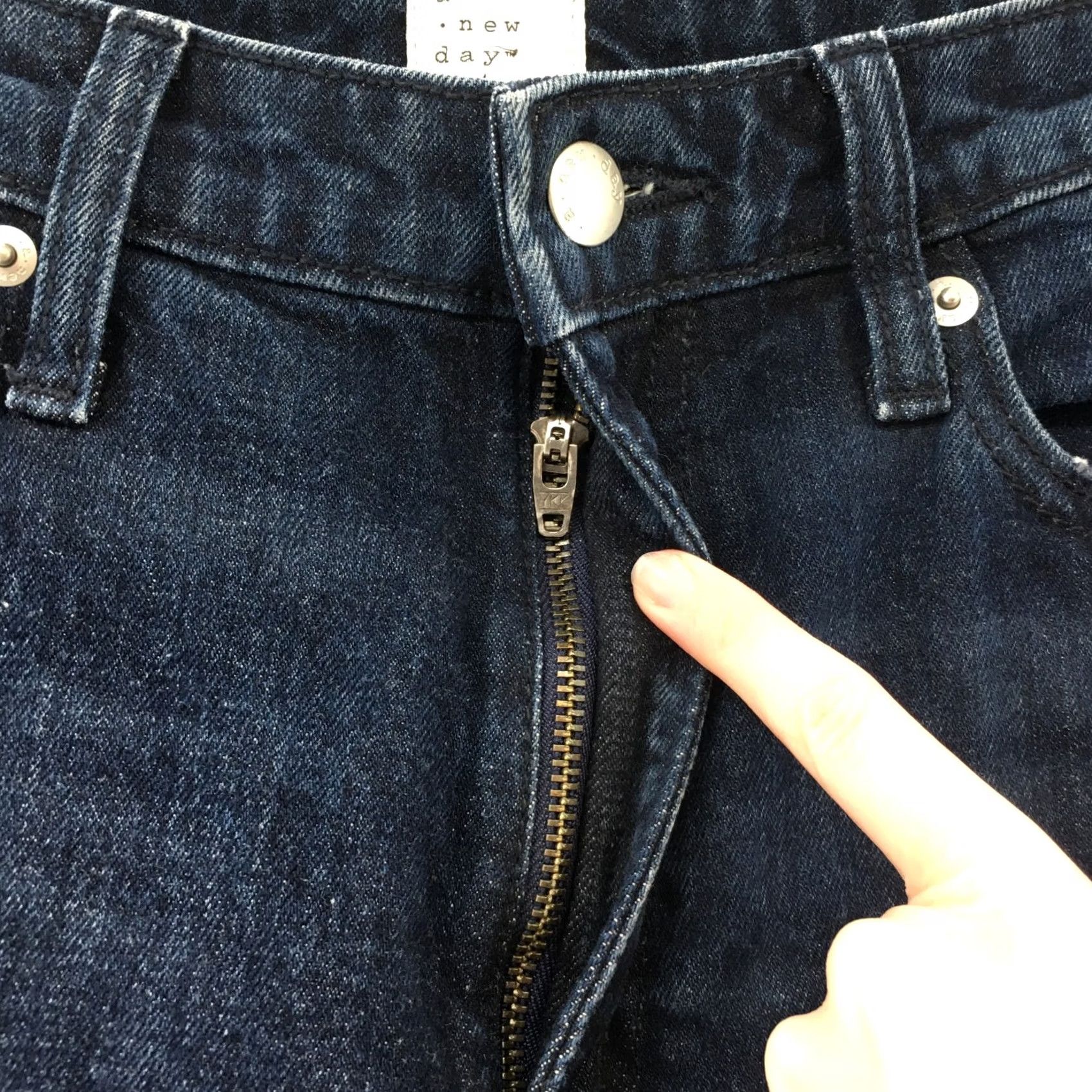 Vintage A New Day Bootcut Jeans Womens 10 (Actual 30x26) Blue Denim High Rise Zip NEW Size 32" / US 10 / IT 46 - 3 Thumbnail