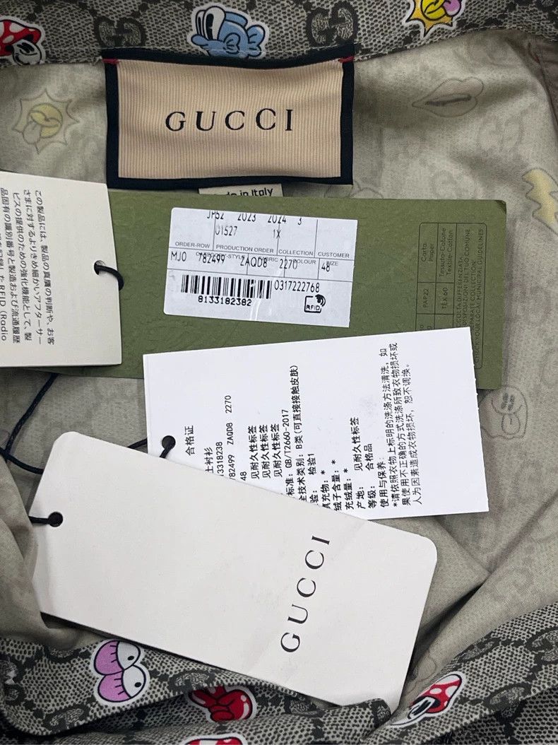 Gucci Gucci SS24 printed pointed collar single-breasted short-sl Size US M / EU 48-50 / 2 - 4 Thumbnail