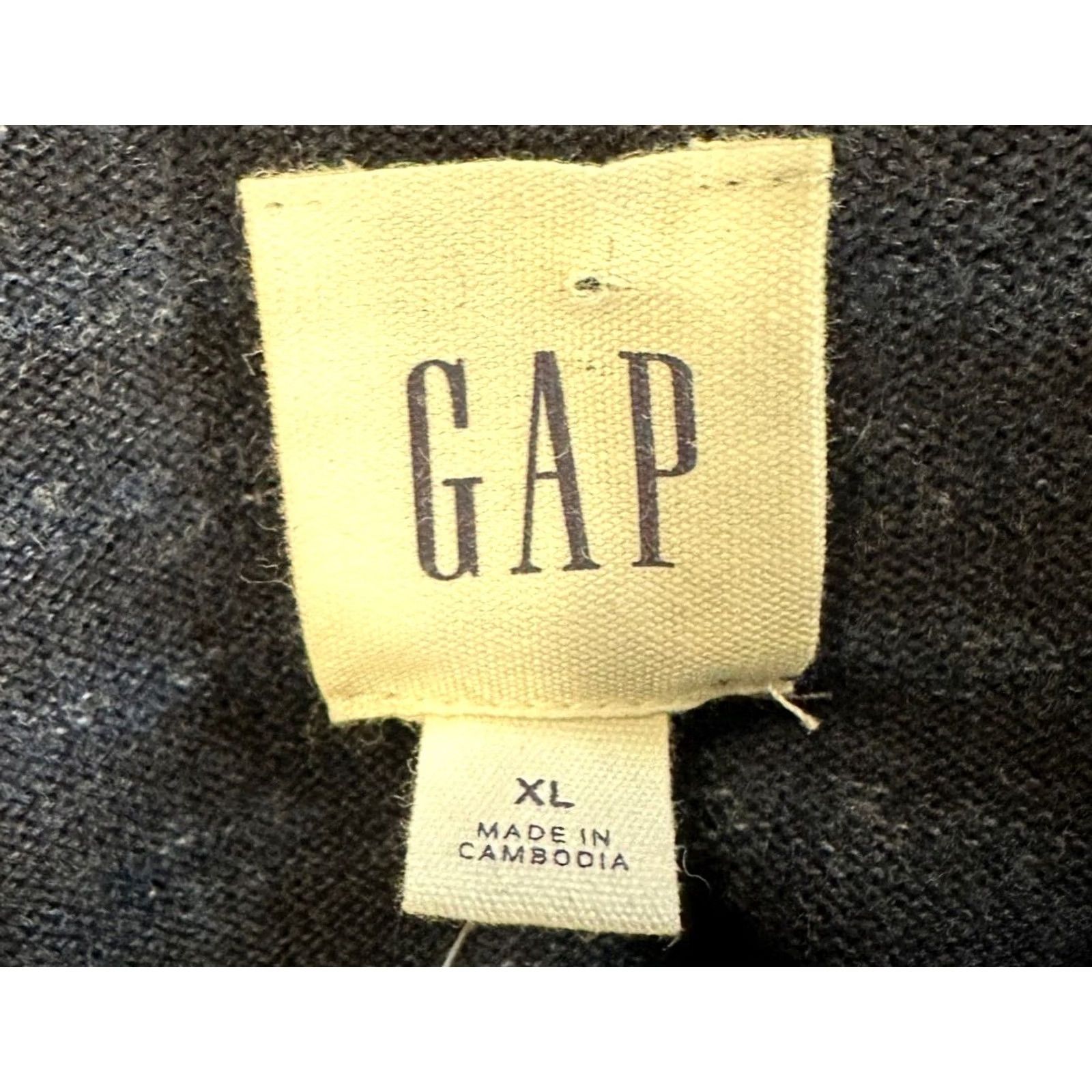 Gap GAP Sweatshirt Henley Pullover Mens XL Dark Blue Striped Gift Casual Outdoor Walking 60s? Size US XL / EU 56 / 4 - 6 Thumbnail