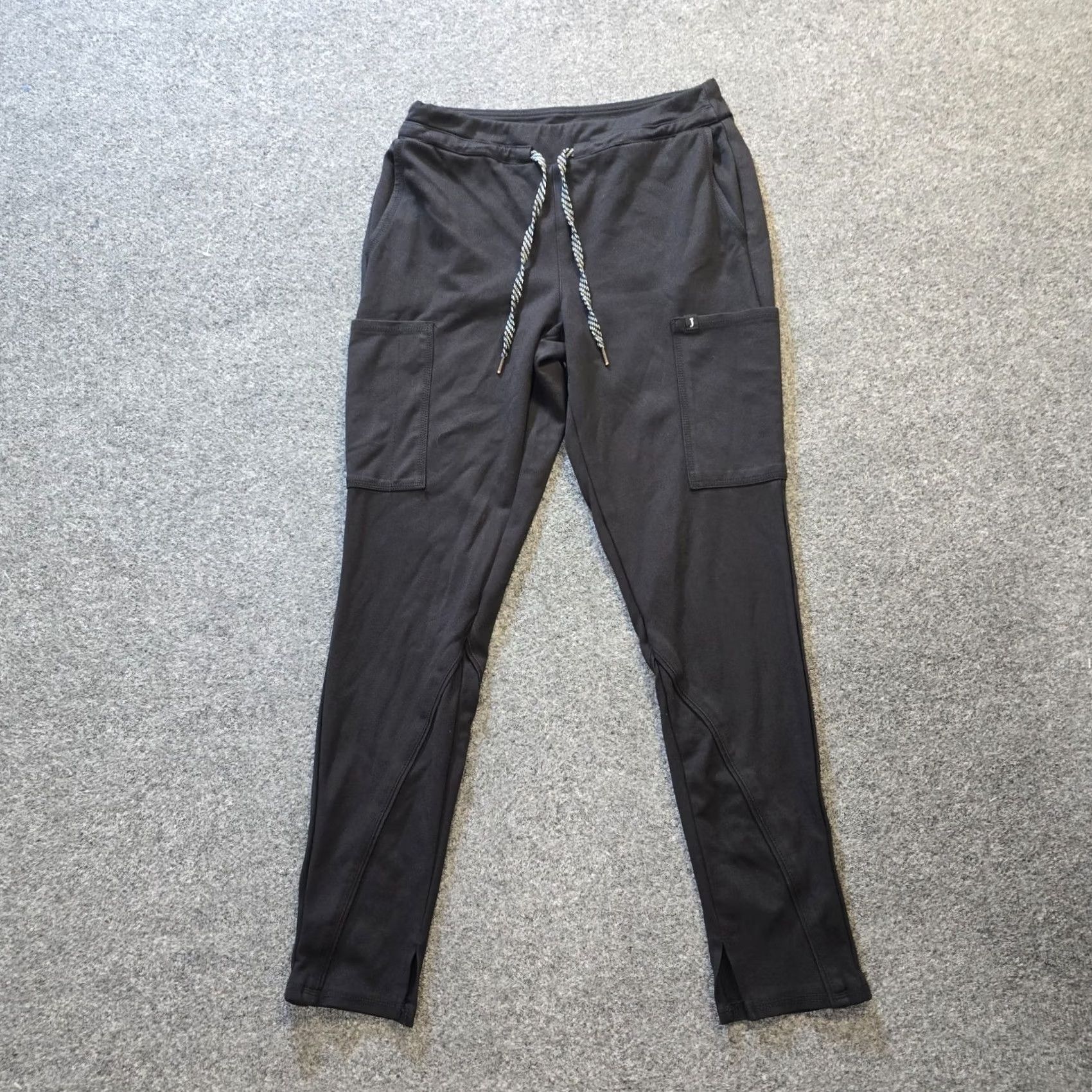 Vintage Jaanuu Pants Womens Medium Black Pull On Pockets Nursing Medical Basic Comfort Size 32" / US 10 / IT 46 - 2 Thumbnail