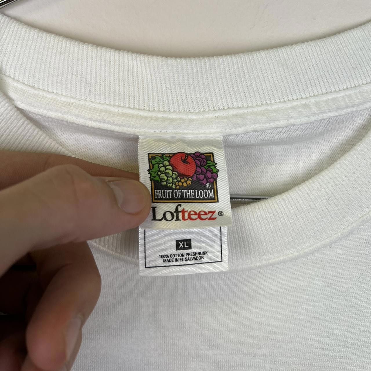 Fruit Of The Loom Vintage 90s League Champs Graphic T-Shirt - White Size US XL / EU 56 / 4 - 5 Thumbnail
