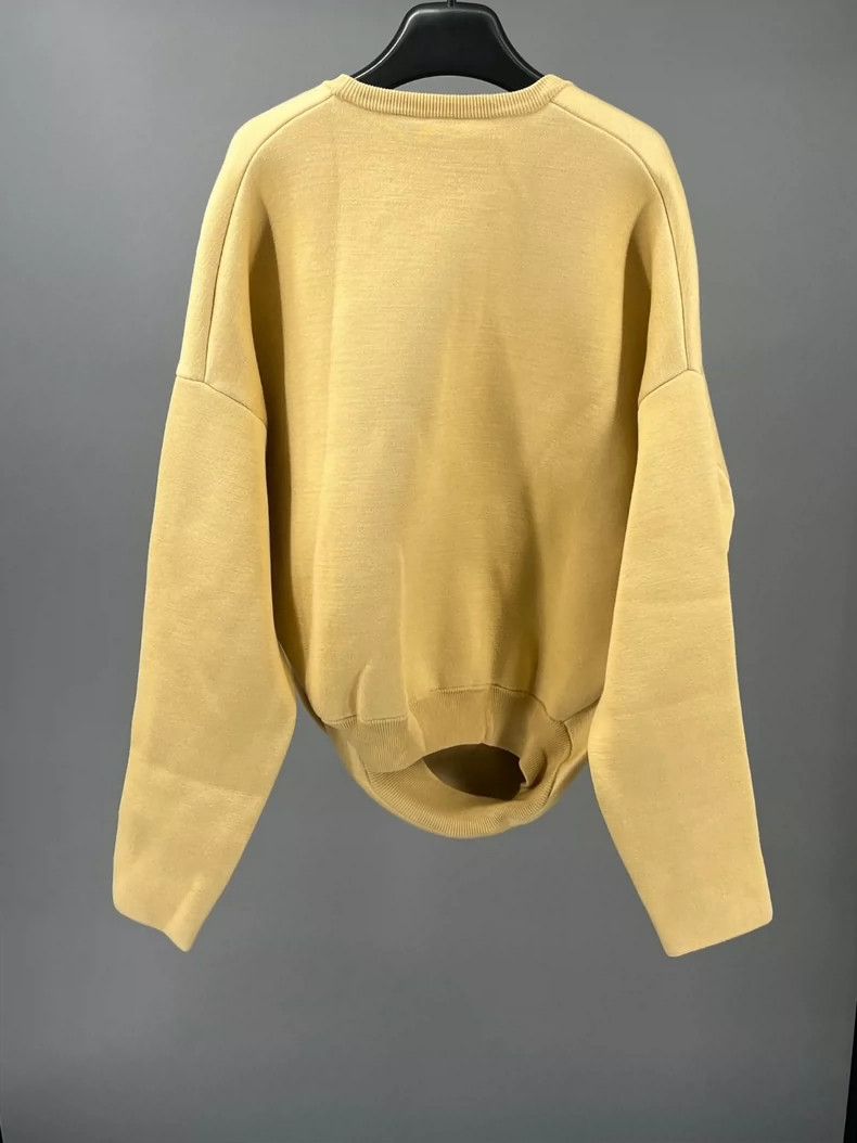 Loewe LOEWE Yellow solid round neck casual sweater Size M / US 6-8 / IT 42-44 - 5 Thumbnail
