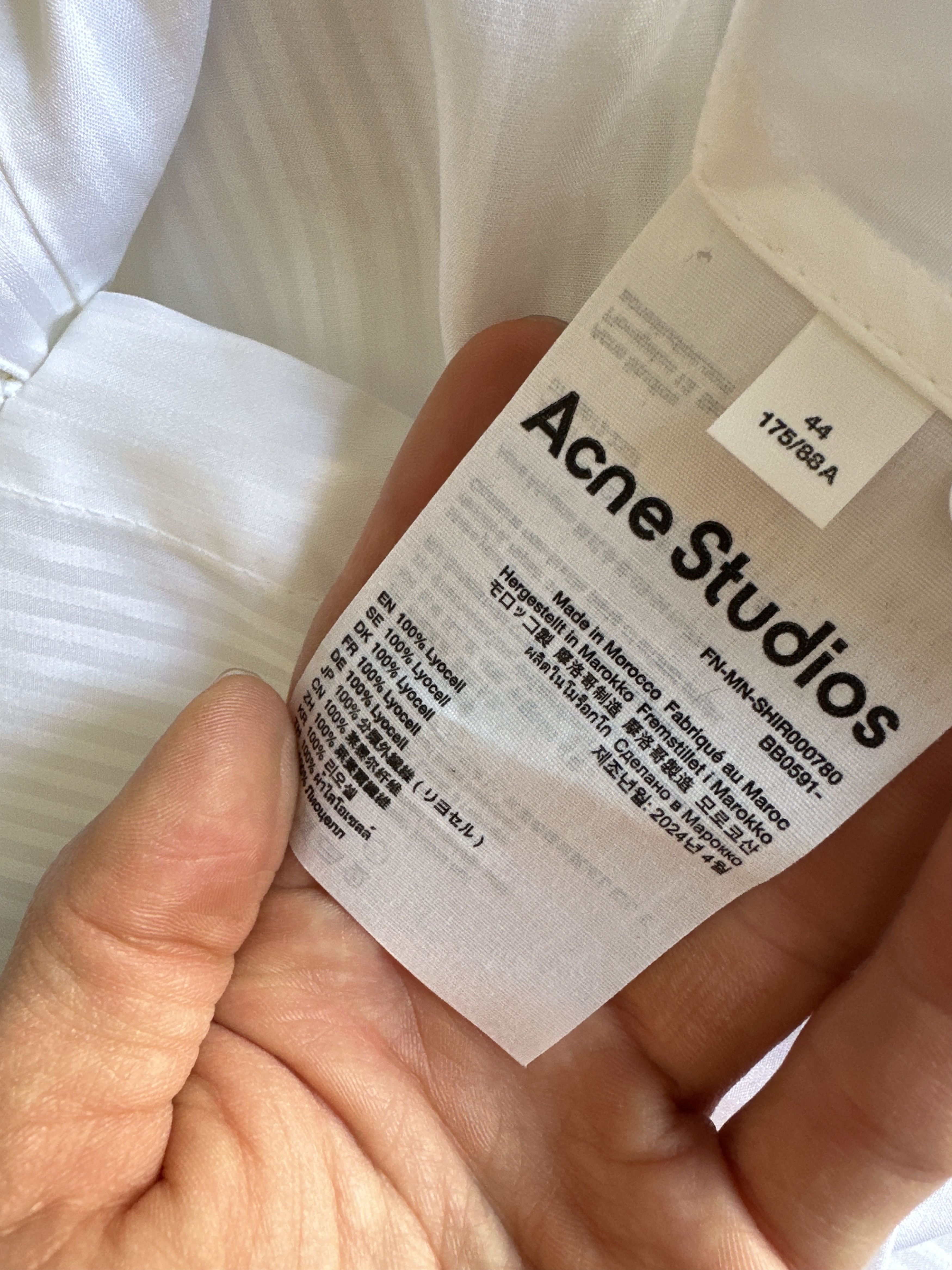 Acne Studios Acne Studios Short Sleeve Button Up Shirt Size US L / EU 52-54 / 3 - 4 Thumbnail