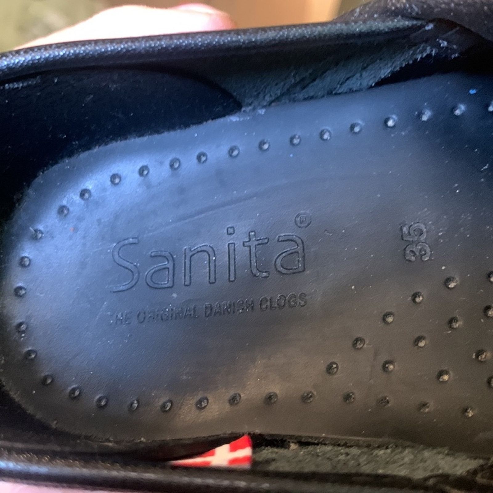 Vintage Sanita black patent Danish clogs Denmark Size US 4 / IT 34 - 10 Thumbnail