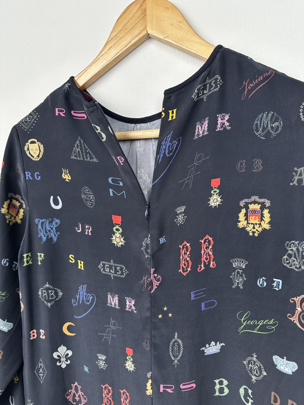 Stella McCartney Stella McCartney 100% Silk Monogram Shirt Dress size 34 Size XXS / US 00 / IT 34 - 9 Thumbnail
