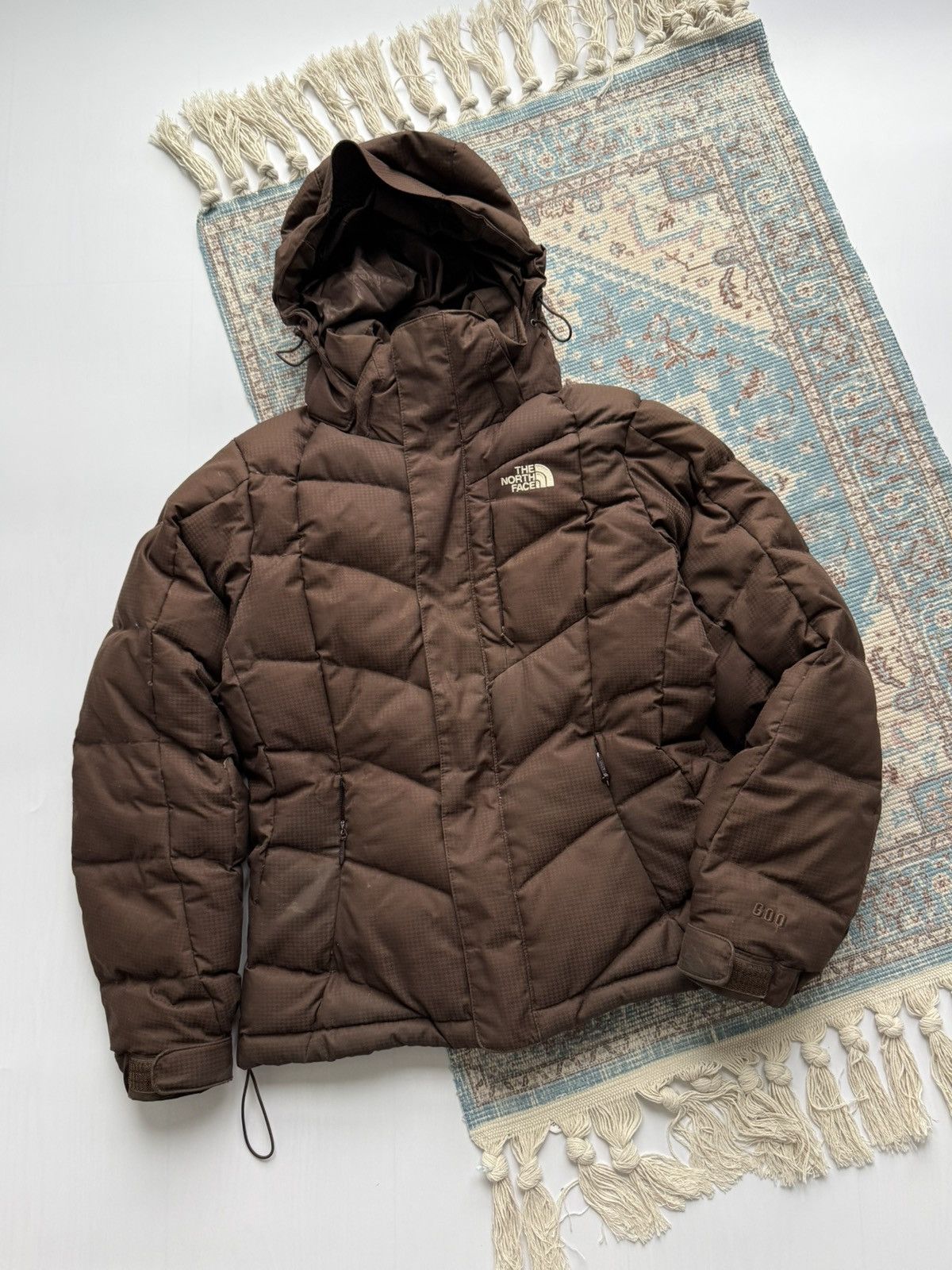 The North Face Vintage The North Face 600 Brown Puffer Down Women Jacket Size S / US 4 / IT 40 - 1 Thumbnail