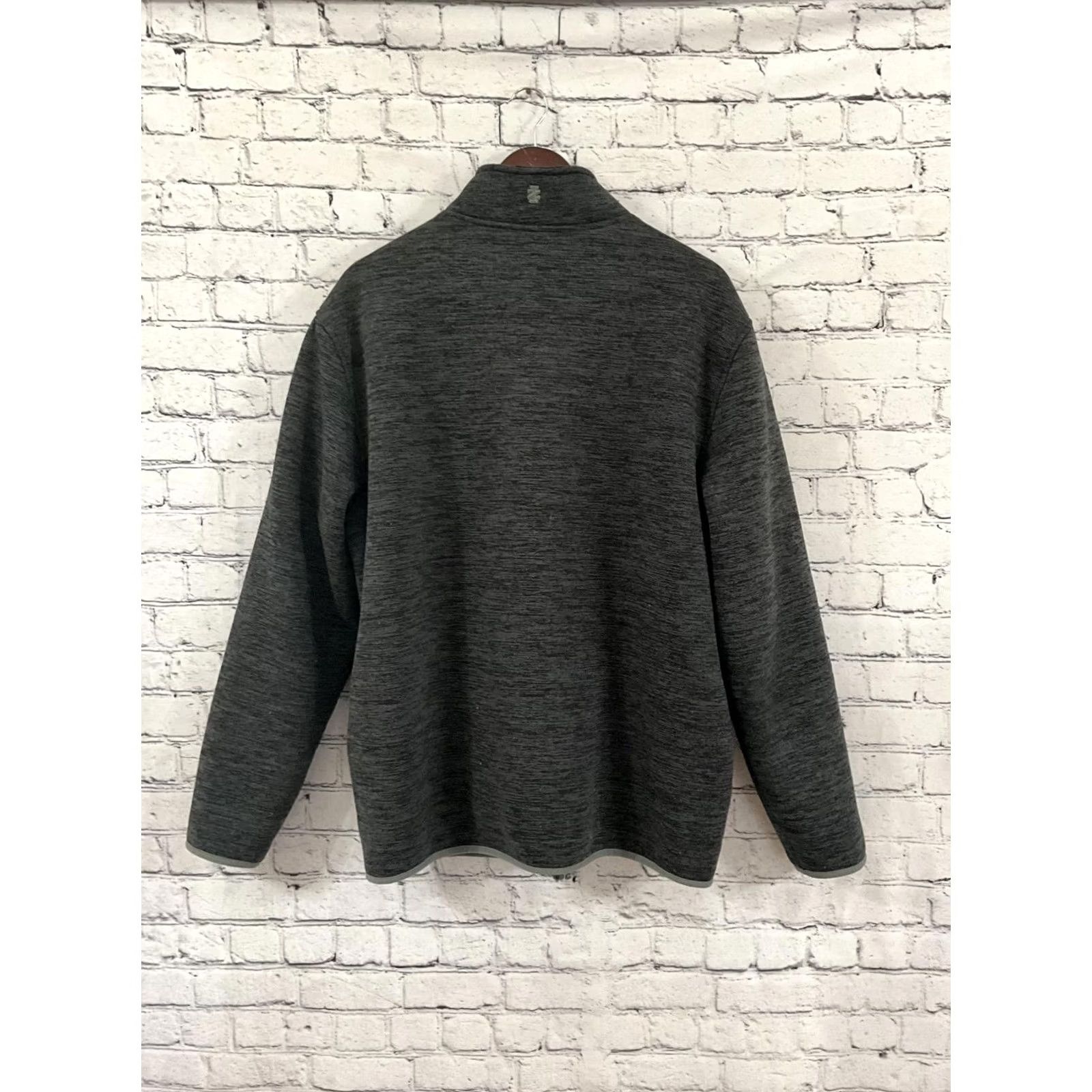 Izod IZOD Men's Gray Fleece Jacket Zip Pockets XL Regular Size US XL / EU 56 / 4 - 5 Thumbnail