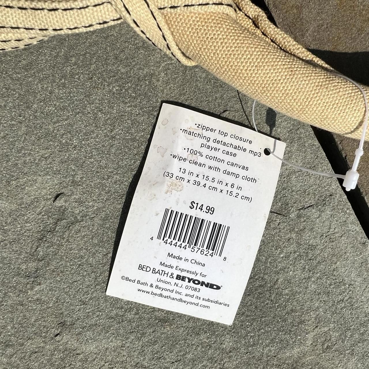 Other Y2K Black + Tan Canvas Tote Beach Bag NWT New Deadstock Size ONE SIZE - 4 Thumbnail