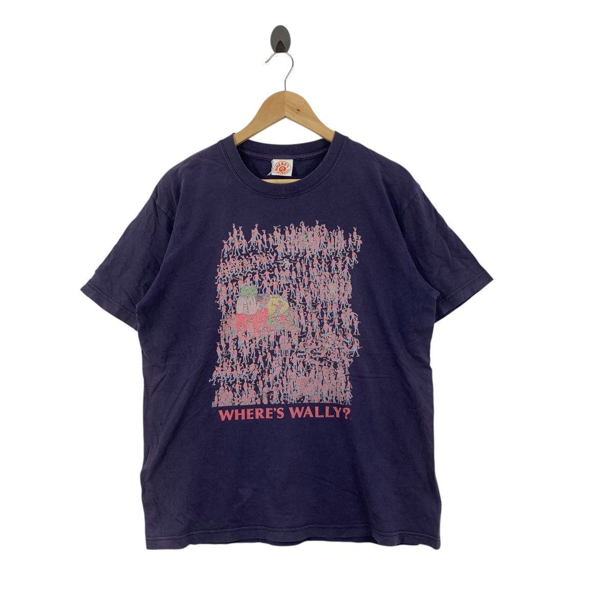 Vintage Vintage WHERE'S WALLY Crowd Scene Graphic Pop Art Tee Shirt Size US M / EU 48-50 / 2 - 1 Thumbnail