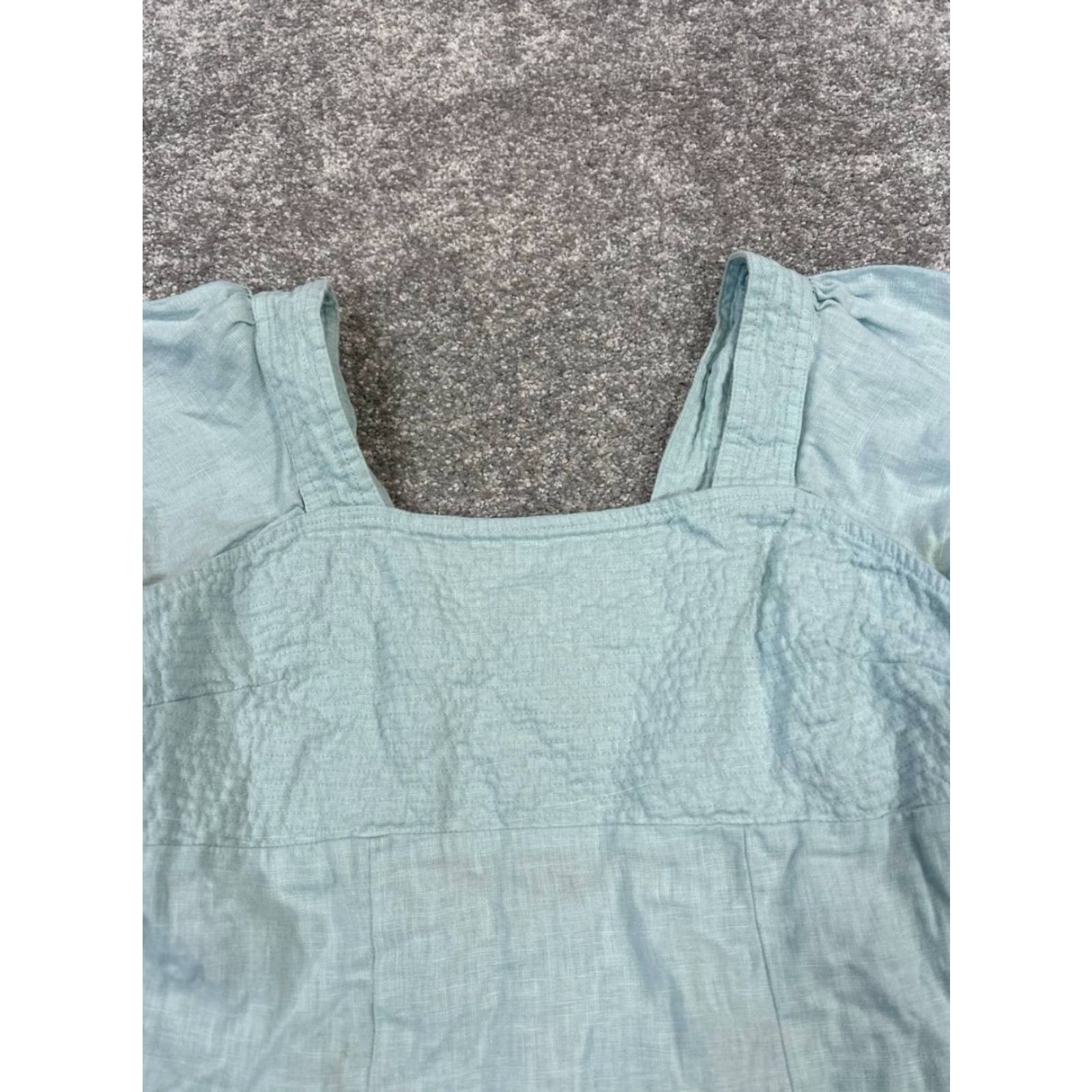 muse linen dress Linen Dress EMMA — Stonewashed Soft Linen For Real Life Ochre / XXL main image 0