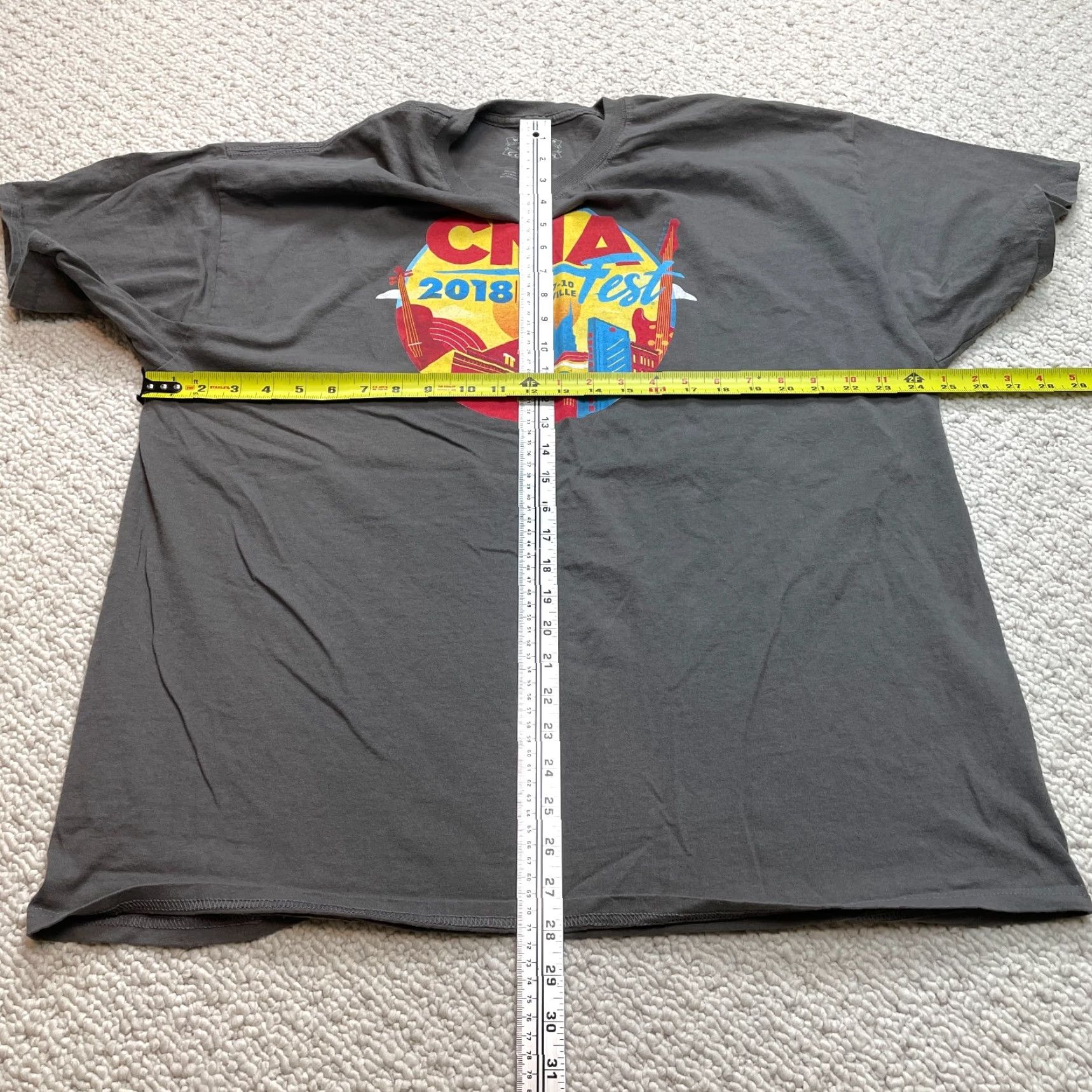 Vintage CMA World Shirt Mens 2XL Gray Short Sleeve CMA World Tee 2XL Gray Short Sleeve Men Music Size US XXL / EU 58 / 5 - 4 Thumbnail