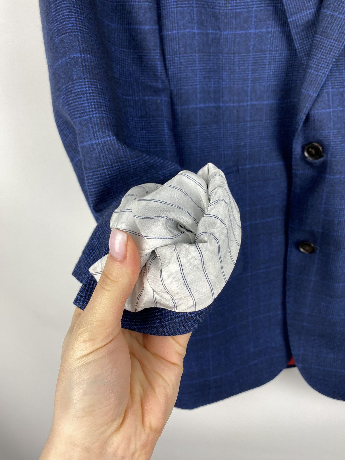 Suitsupply Suitsupply Carlo Barbera Sienna wool checked blazer jacket Size 36R - 11 Thumbnail