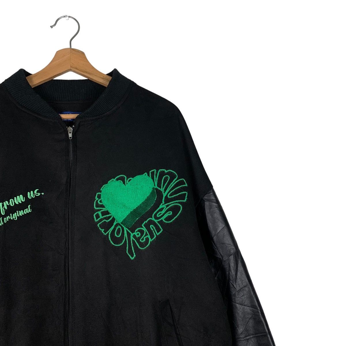 Japanese Brand UNUSUAL ORIGINAL Big Logo Oversized Bomber Jacket #0907-C40 Size US M / EU 48-50 / 2 - 7 Thumbnail