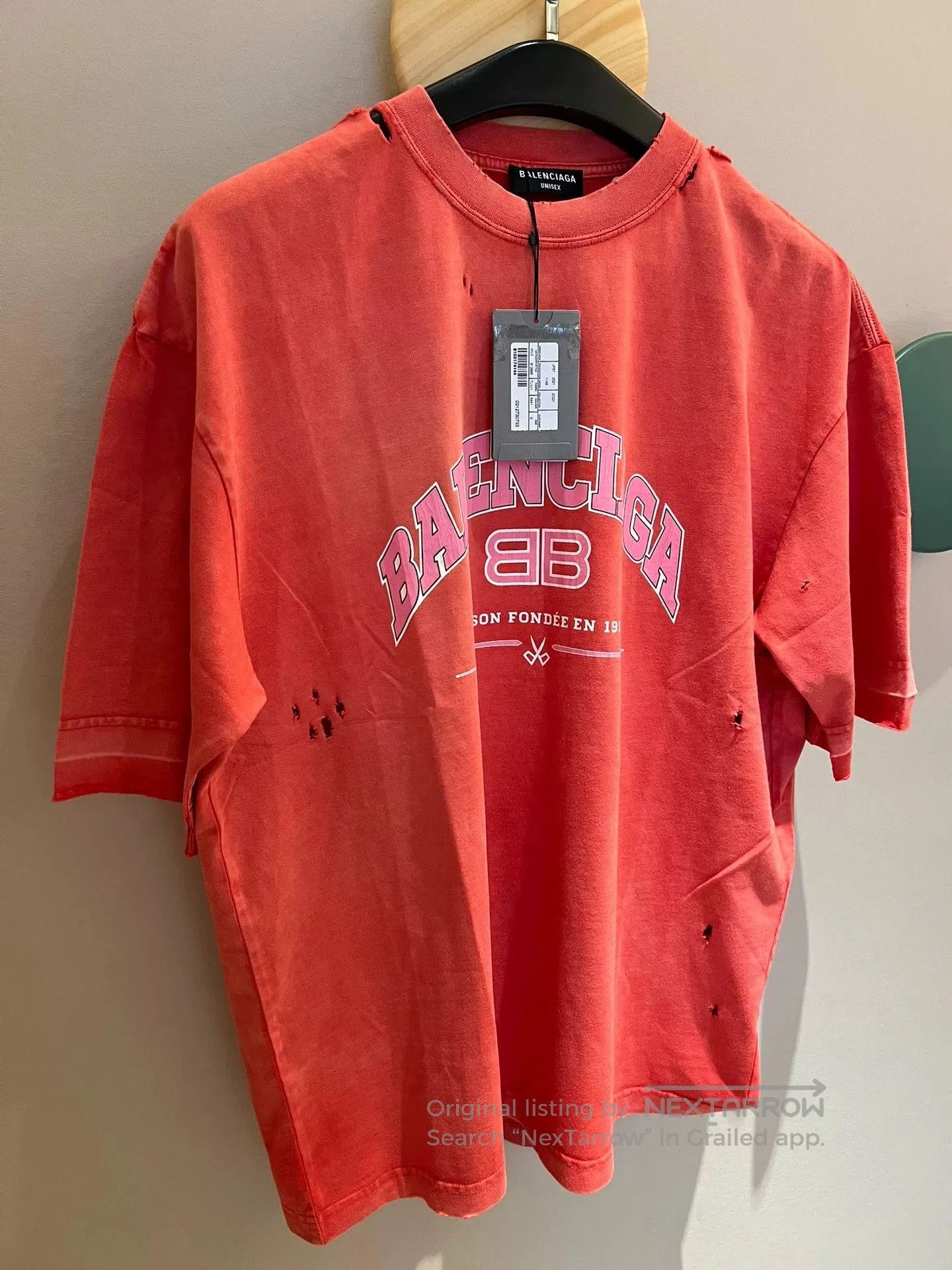 Balenciaga Balenciaga Unisex BB Letter T-shirt. Size US S / EU 44-46 / 1 - 3 Thumbnail