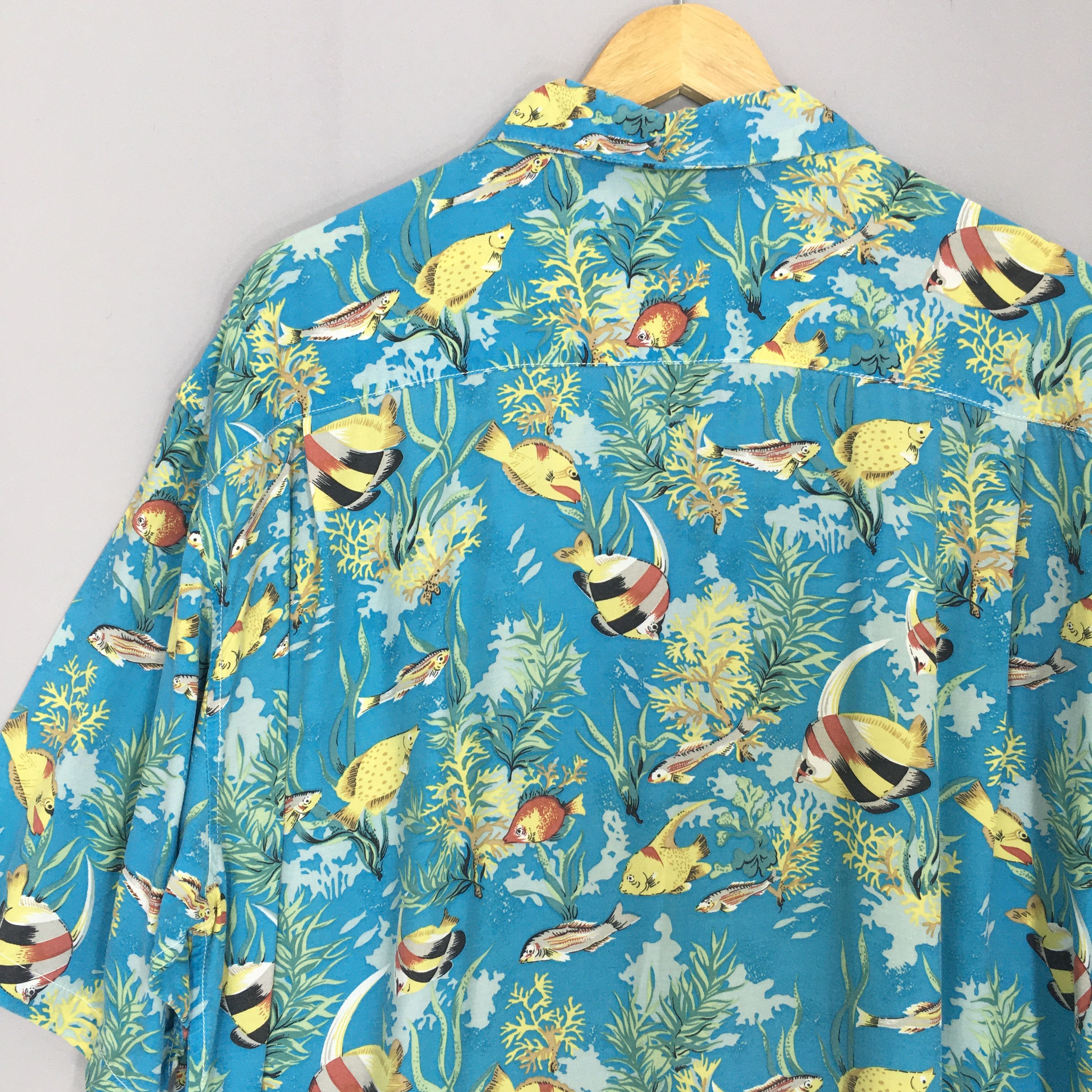 Sun Surf Vintage Aloha Hawaiian Japanese Fish Rayon Shirt XLarge Size US XL / EU 56 / 4 - 9 Thumbnail