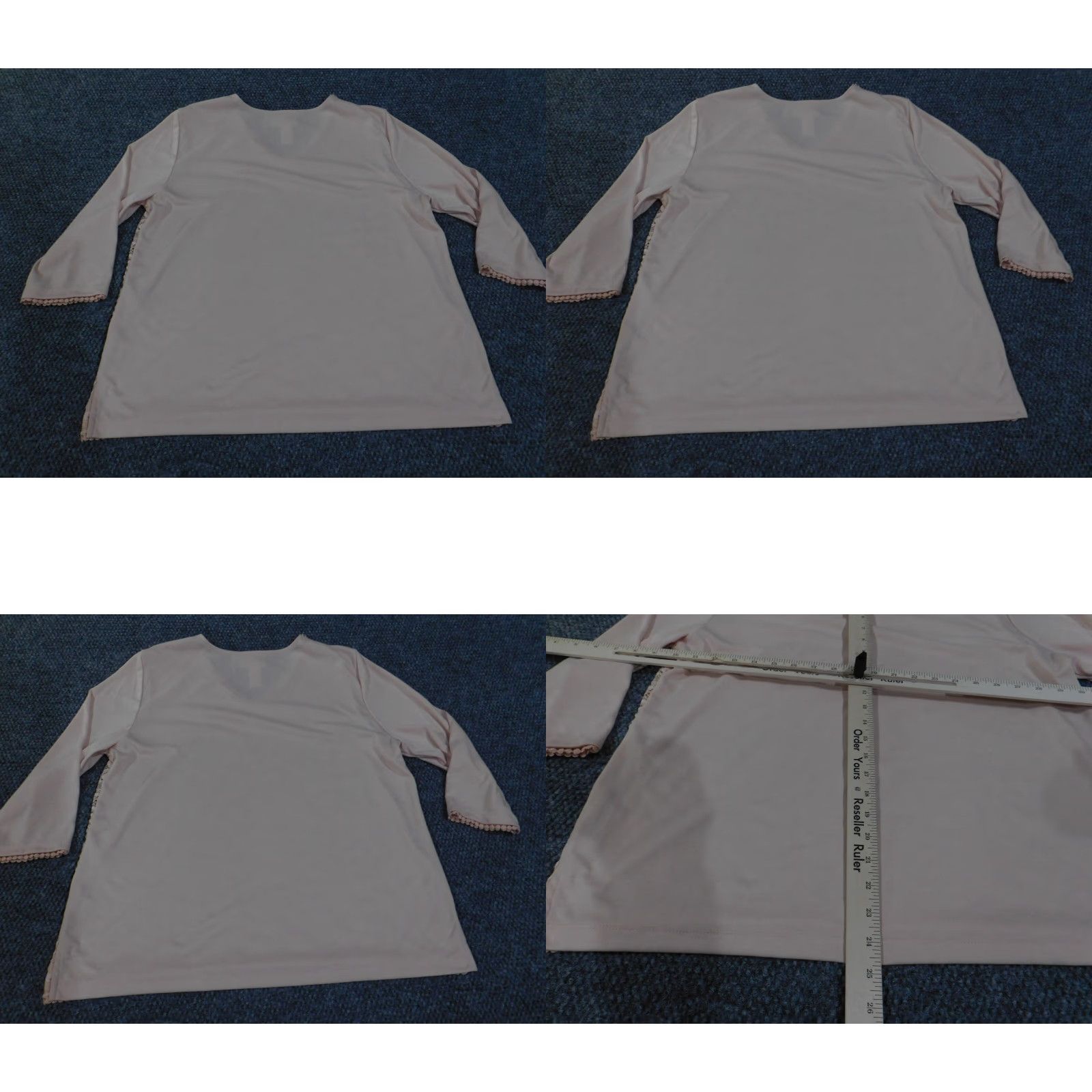 Vintage Alfred Dunner Blouse Shirt Womens L Pink Floral Knit V-Neck Stretch Pullover Casual Long Sleeve Regular Size L / US 10 / IT 46 - 8 Thumbnail