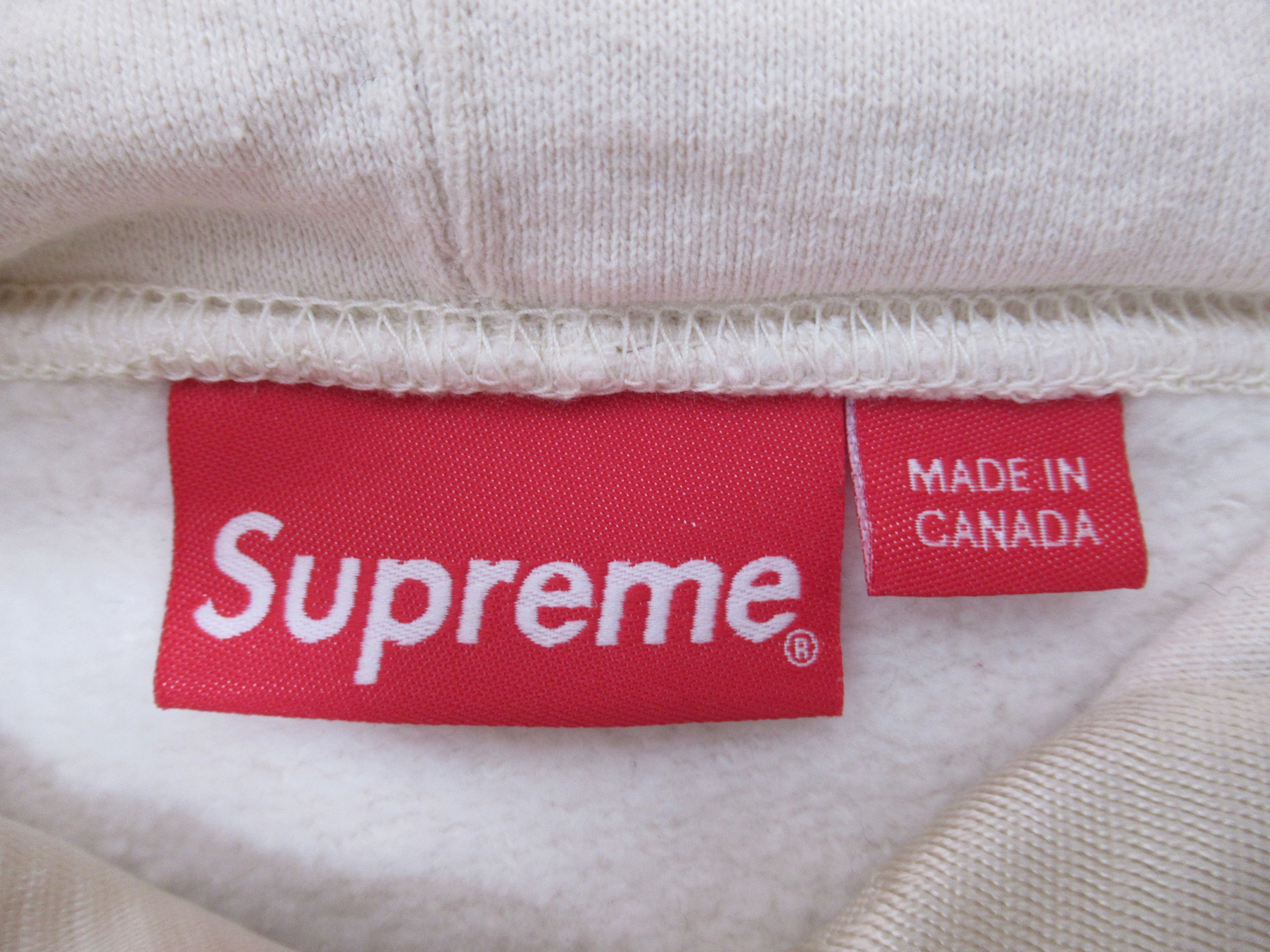 Supreme Supreme Tonal Webbing Hooded Sweatshirt Natural SS2020 Size US XL / EU 56 / 4 - 7 Thumbnail
