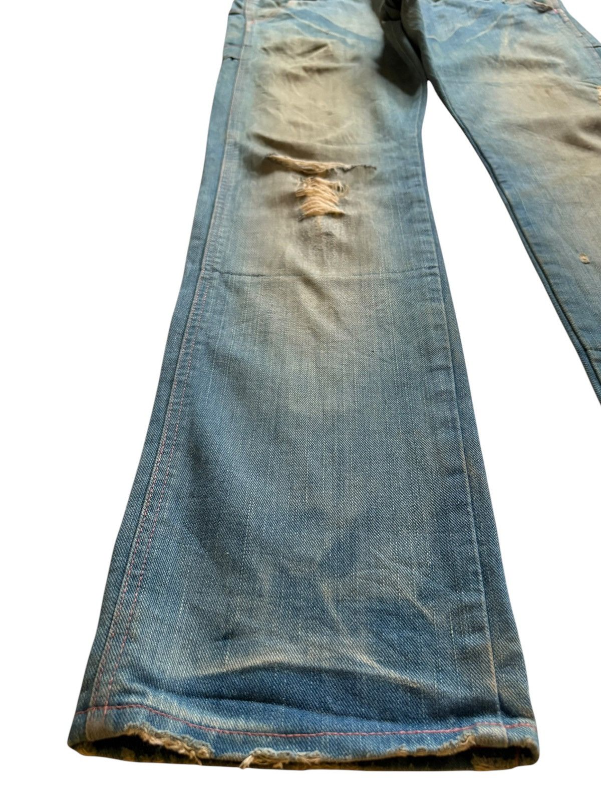 Lee × Takeo Kikuchi Vintage Japan Lee x Takeo Kikuchi Rusty Mud Wash Loose Jeans Size US 36 / EU 52 - 6 Thumbnail