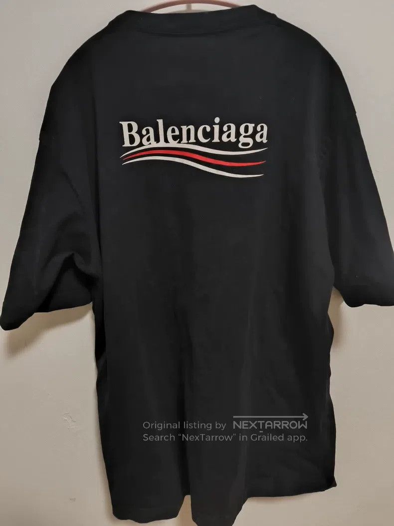 Balenciaga Balenciaga Black Embroidered Coke Short Sleeve Size US S / EU 44-46 / 1 - 3 Thumbnail