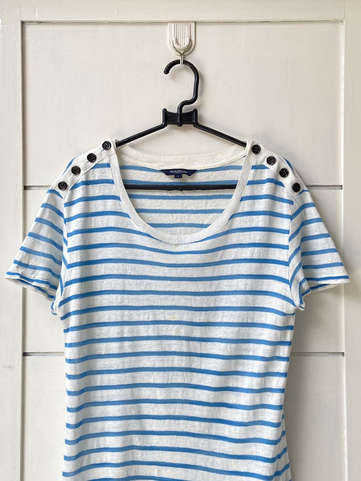 Burberry BURBERRY Striped T-Shirt Size US XS / EU 42 / 0 - 2 Thumbnail