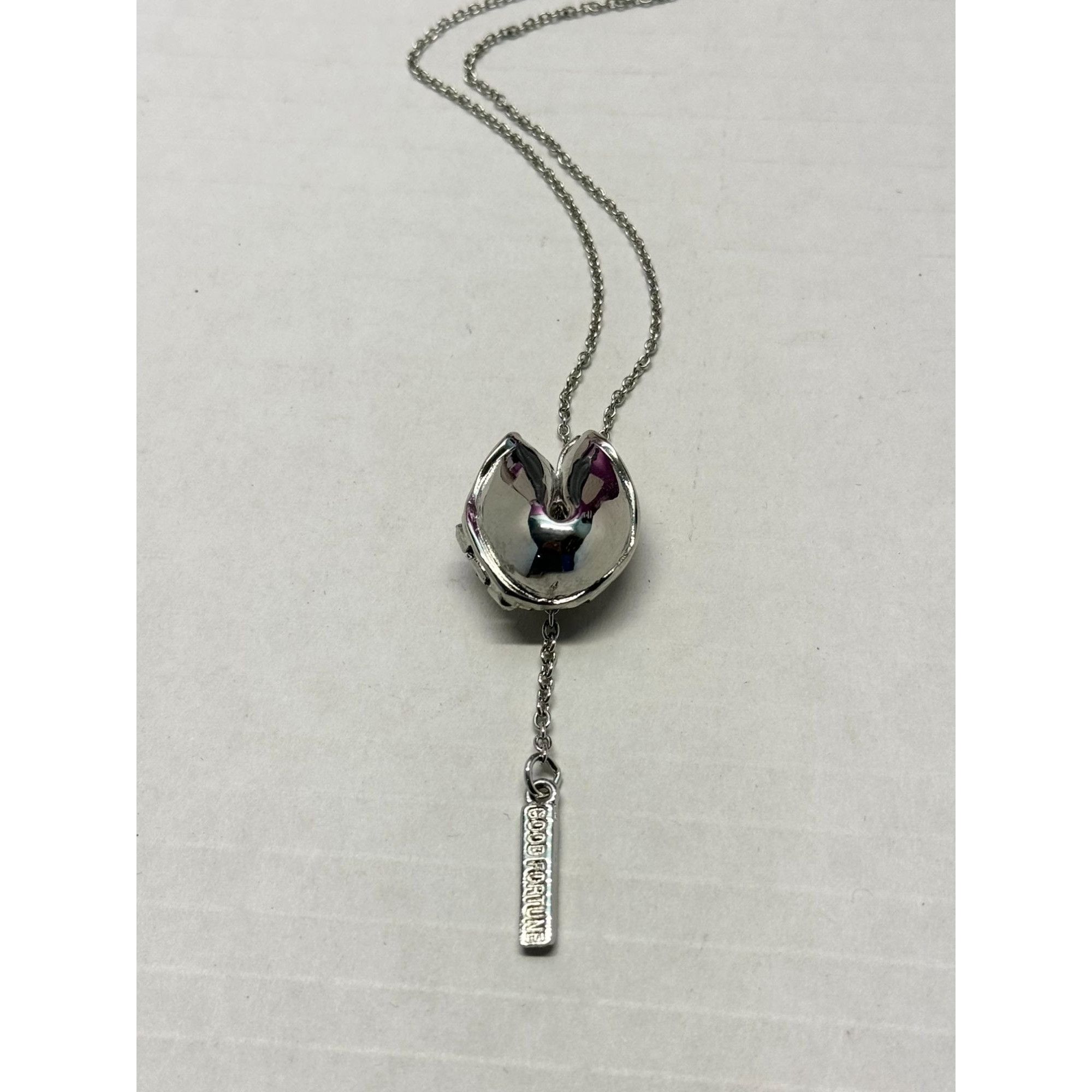 Other New Silver Fortune Cookie Necklace Size ONE SIZE - 6 Thumbnail