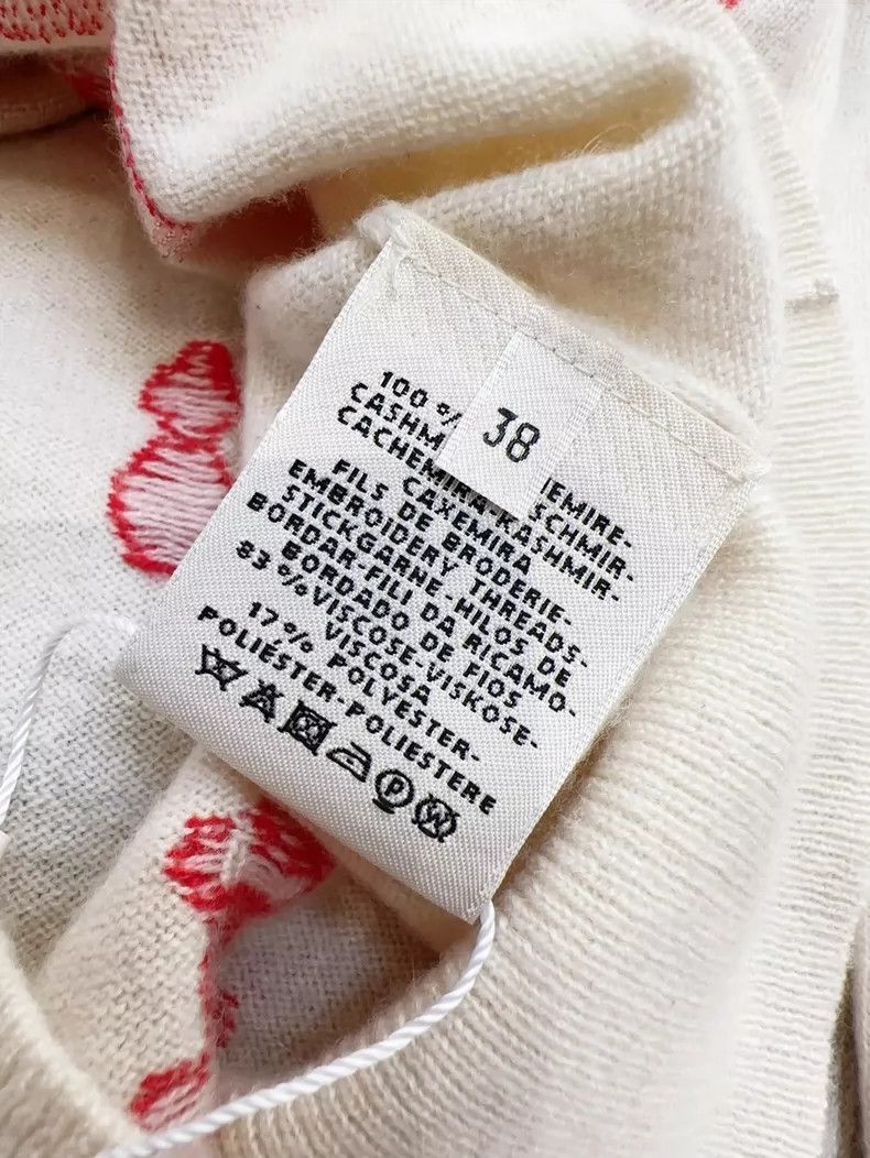 Hermes Hermes Beige and Red Pattern Knit Top-2506 Size M / US 6-8 / IT 42-44 - 6 Thumbnail