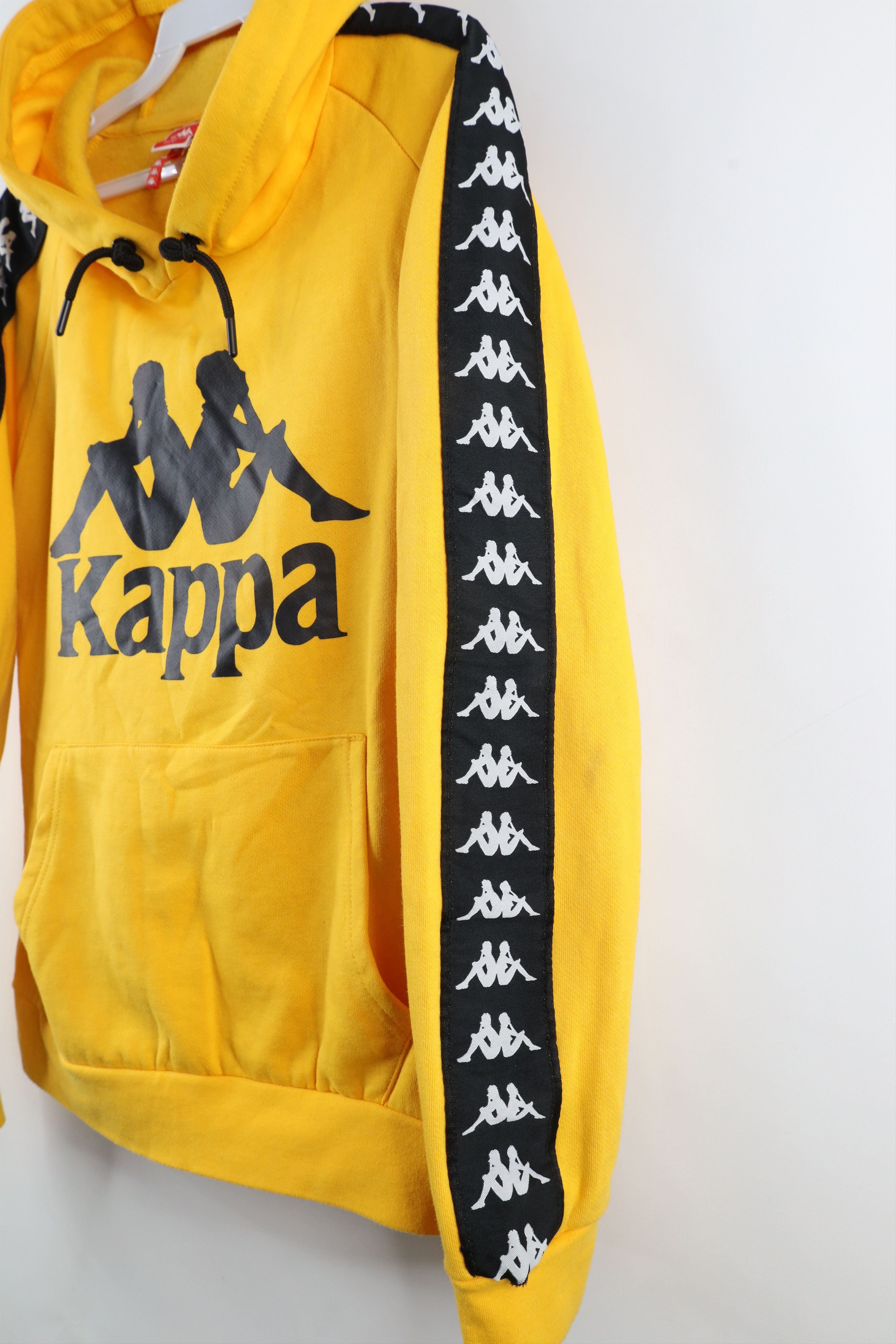 Kappa × Vintage Vintage Kappa Soccer Taped Logo Hoodie Sweatshirt Yellow Size US M / EU 48-50 / 2 - 4 Thumbnail
