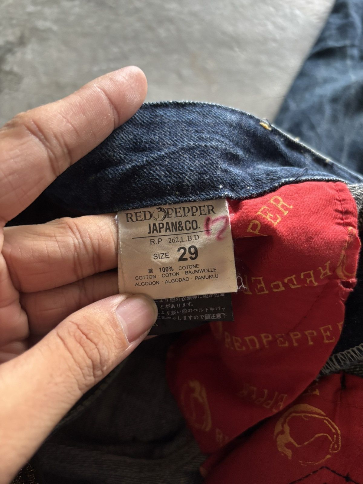 If Six Was Nine RED PEPPER JEANS leopard fur backpocket wing punk grunge Size US 32 / EU 48 - 8 Thumbnail