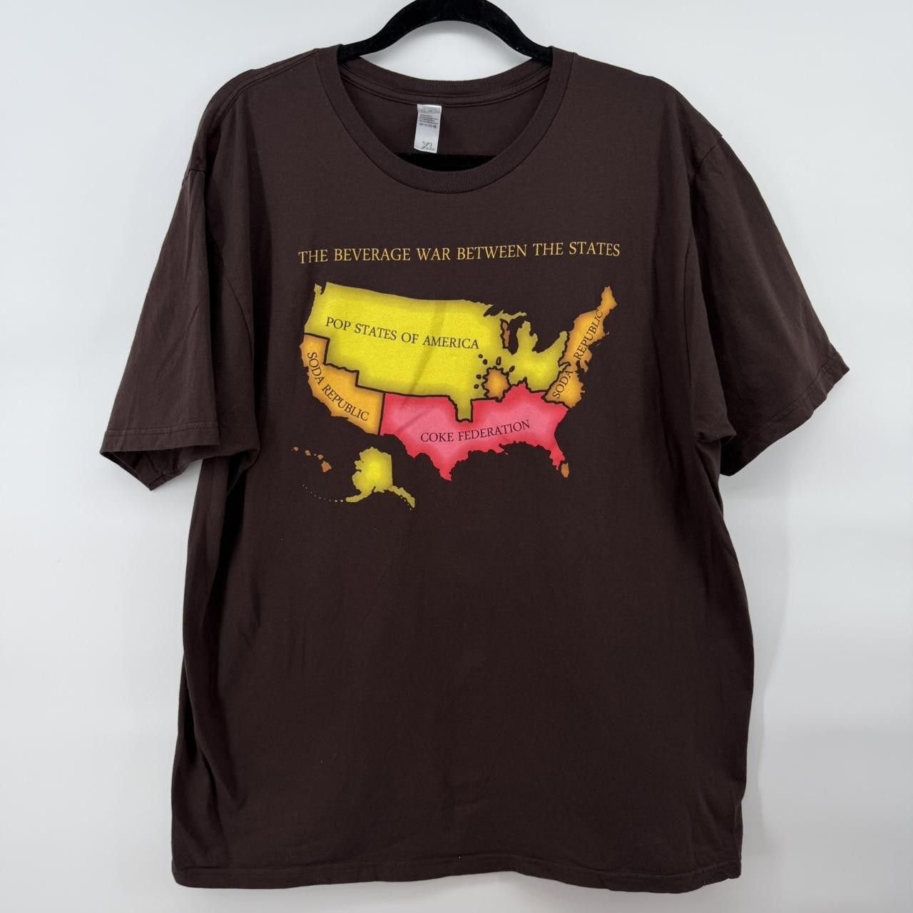 Coca Cola Funny Soda Pop Cola Map T Shirt XL Beverage War Graphic Size US XL / EU 56 / 4 - 1 Thumbnail