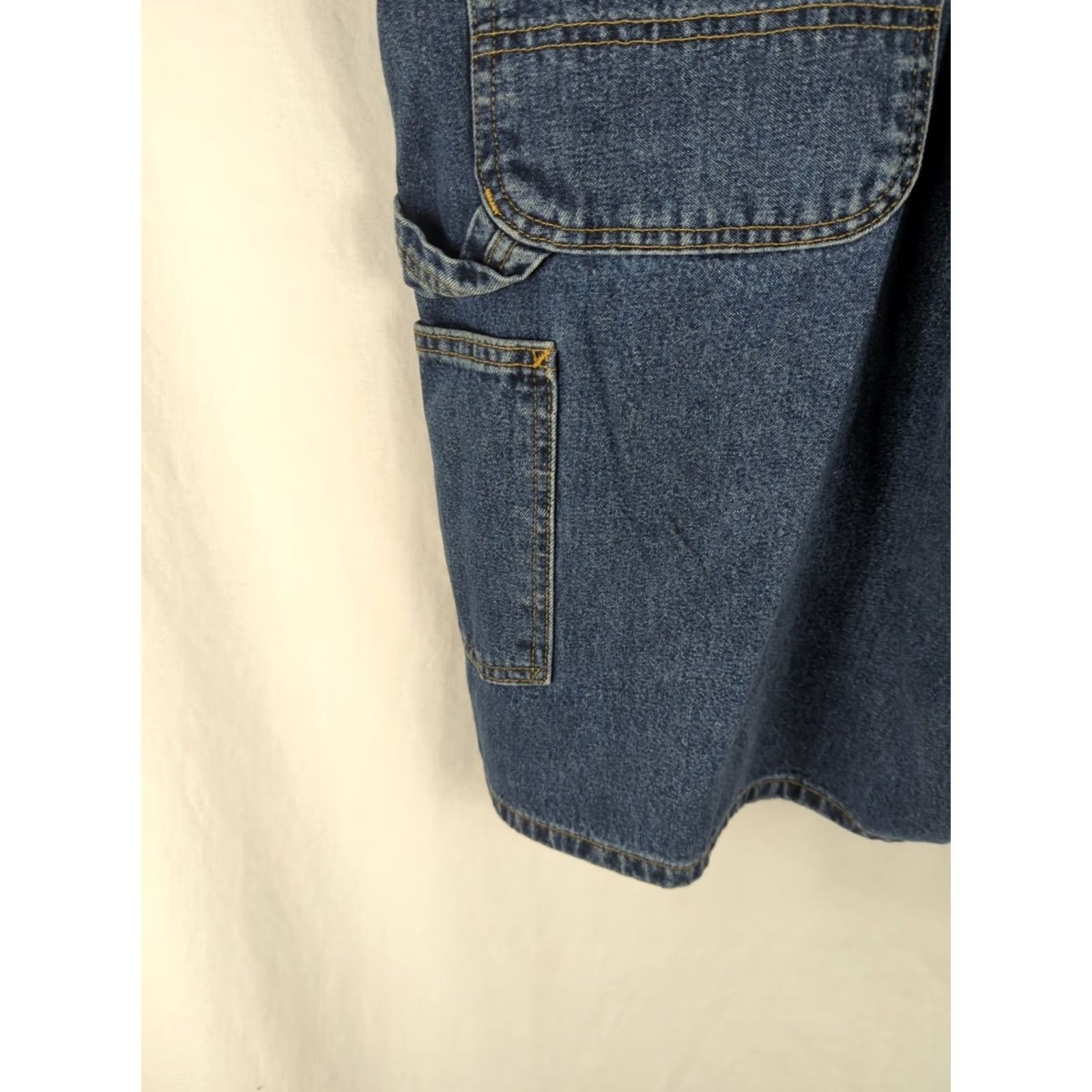 Carhartt Carhartt Denim Carpenter Shorts Blue 44 Denim Workwear Utility Belt Loops Zip Size US 44 / EU 60 - 4 Thumbnail