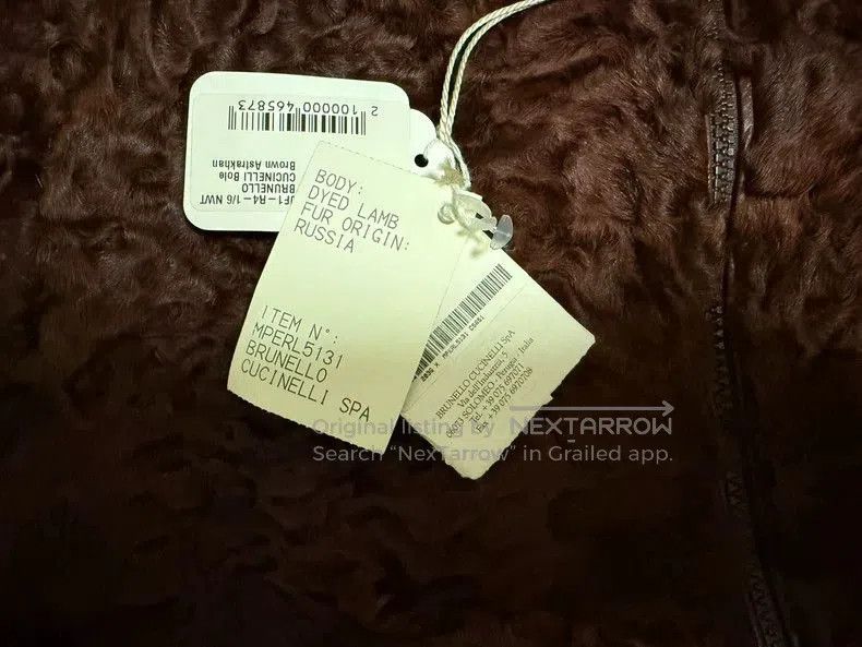 Brunello Cucinelli Brunello Cucinelli Astrakhan Fur Jacket. Size US M / EU 48-50 / 2 - 4 Thumbnail