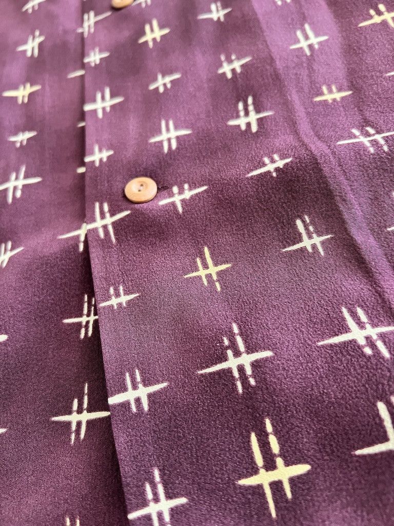 Visvim ICT Wallis purple silk shirt sz 4 Size US XL / EU 56 / 4 - 4 Thumbnail