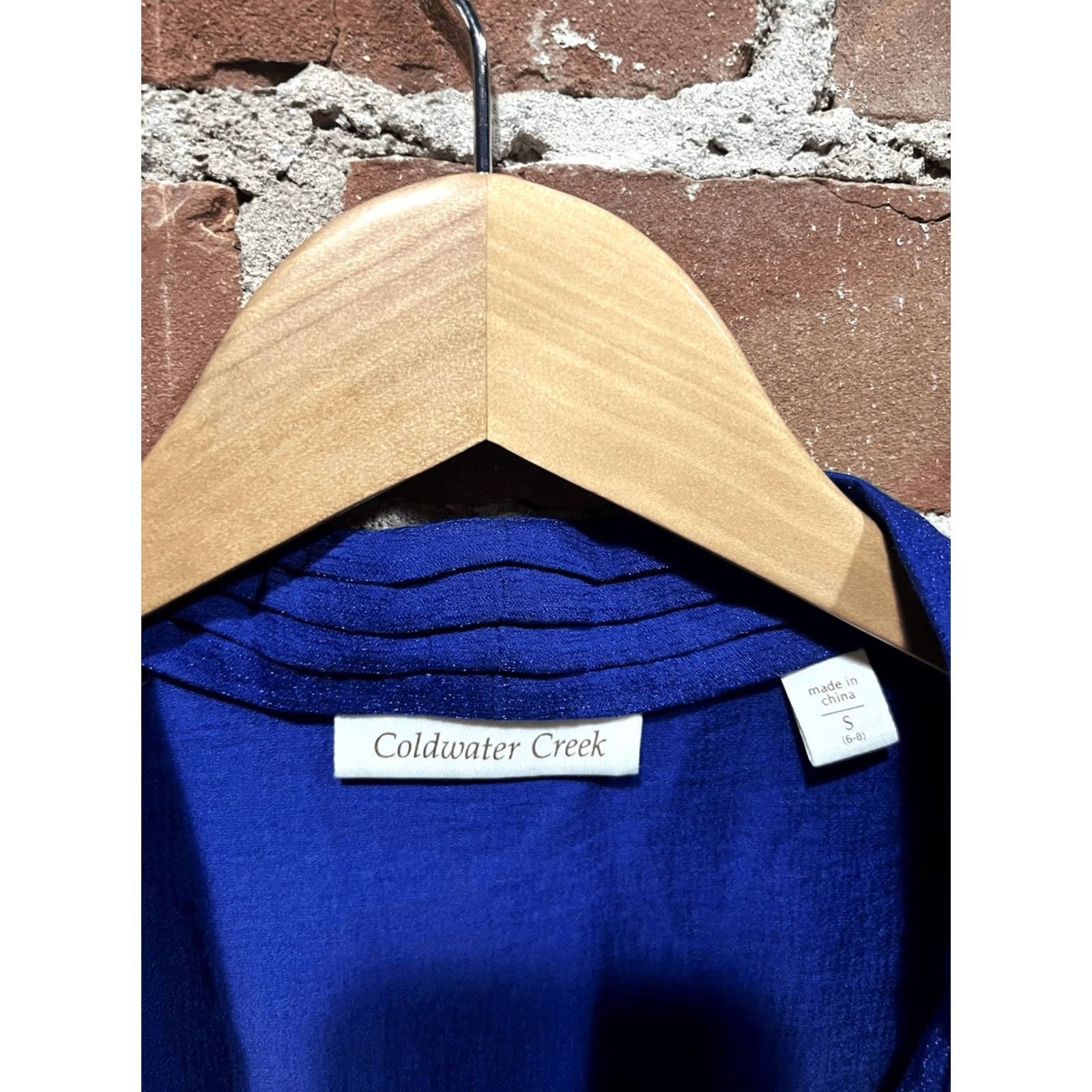 Coldwater Creek Coldwater Creek Blouse Women’s Blue Long Sleeve Size S Tunic Size S / US 4 / IT 40 - 3 Thumbnail