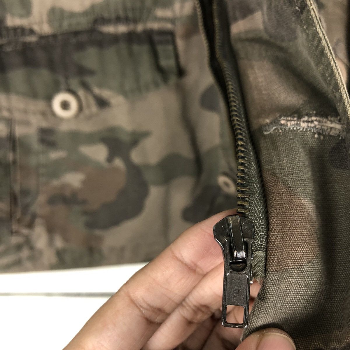 Hysteric Glamour 🔥Camouflage Biker Jacket 291295 Homme Japan Made Size US M / EU 48-50 / 2 - 15 Thumbnail