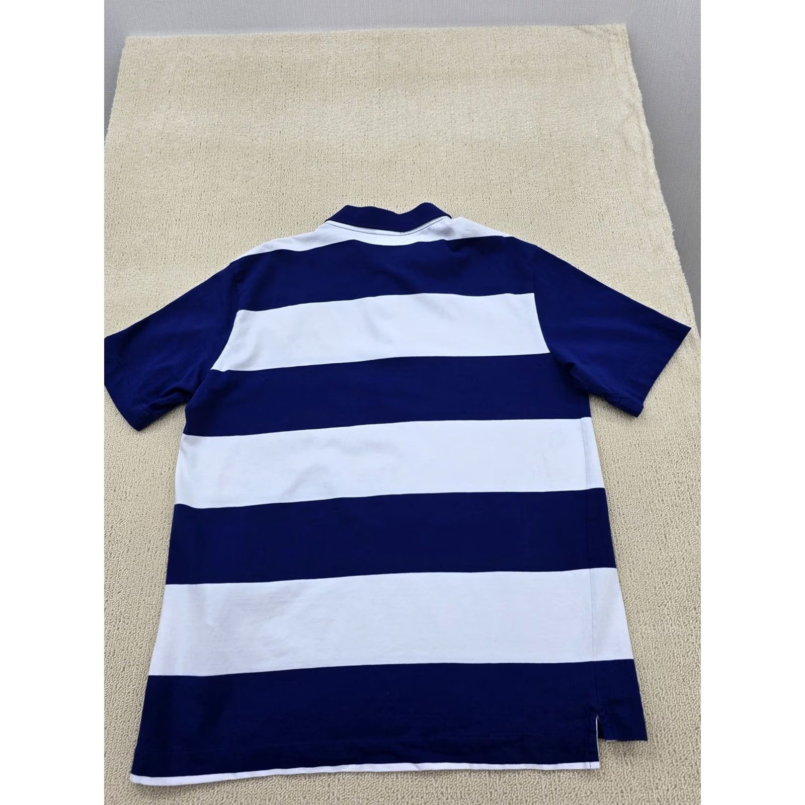 Champion Champion Navy White Striped Polo Shirt Men's L 100% Cotton Size US L / EU 52-54 / 3 - 3 Thumbnail