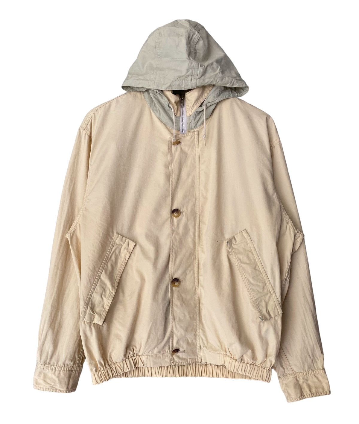 Vintage ELLE Homme Zipper Jacket Hoodie Size US M / EU 48-50 / 2 - 1 Thumbnail