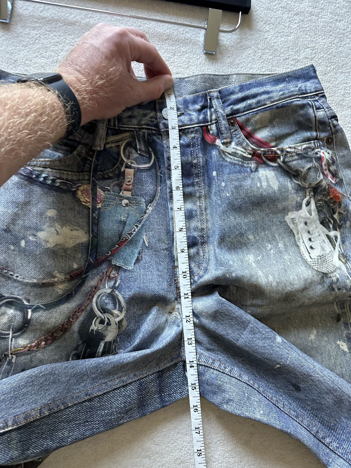 Acne Studios SS24 Acne studios loose fit rope chain jeans 48 Size US 32 / EU 48 - 9 Thumbnail