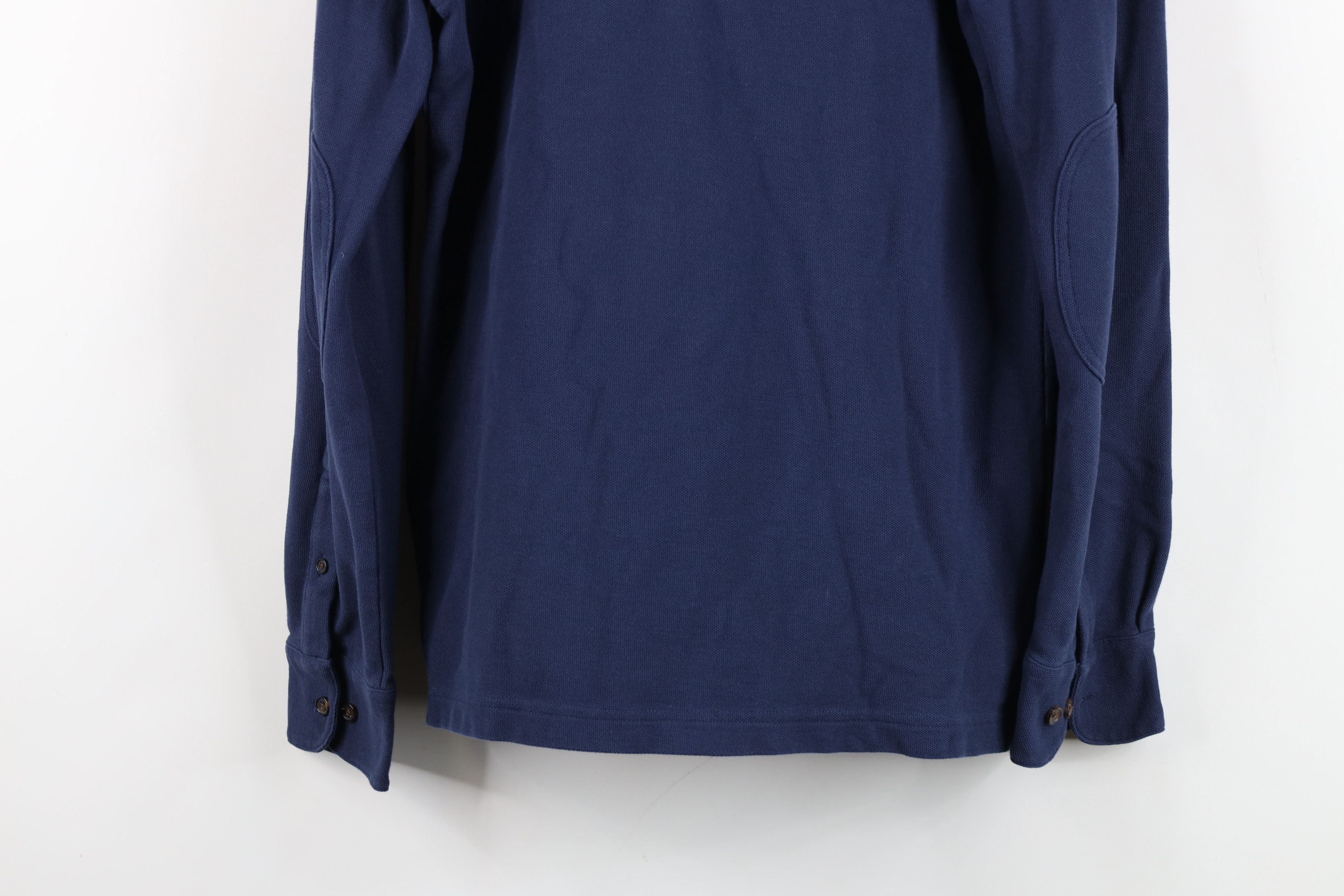 Brooks Brothers Vintage Brooks Brothers Patch Long Sleeve Rugby Polo Blue Size US S / EU 44-46 / 1 - 13 Thumbnail