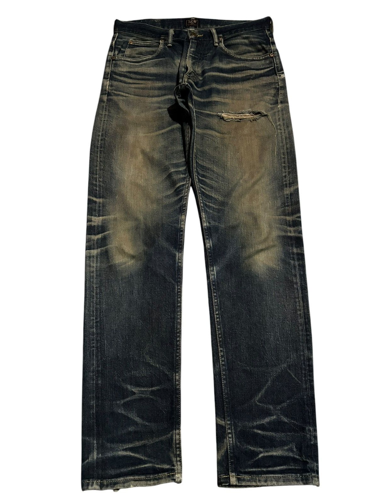 Comme des Garcons Y2k Lee Selvedge Lot 101 Distressed Season Faded Jeans Size US 30 / EU 46 - 2 Thumbnail