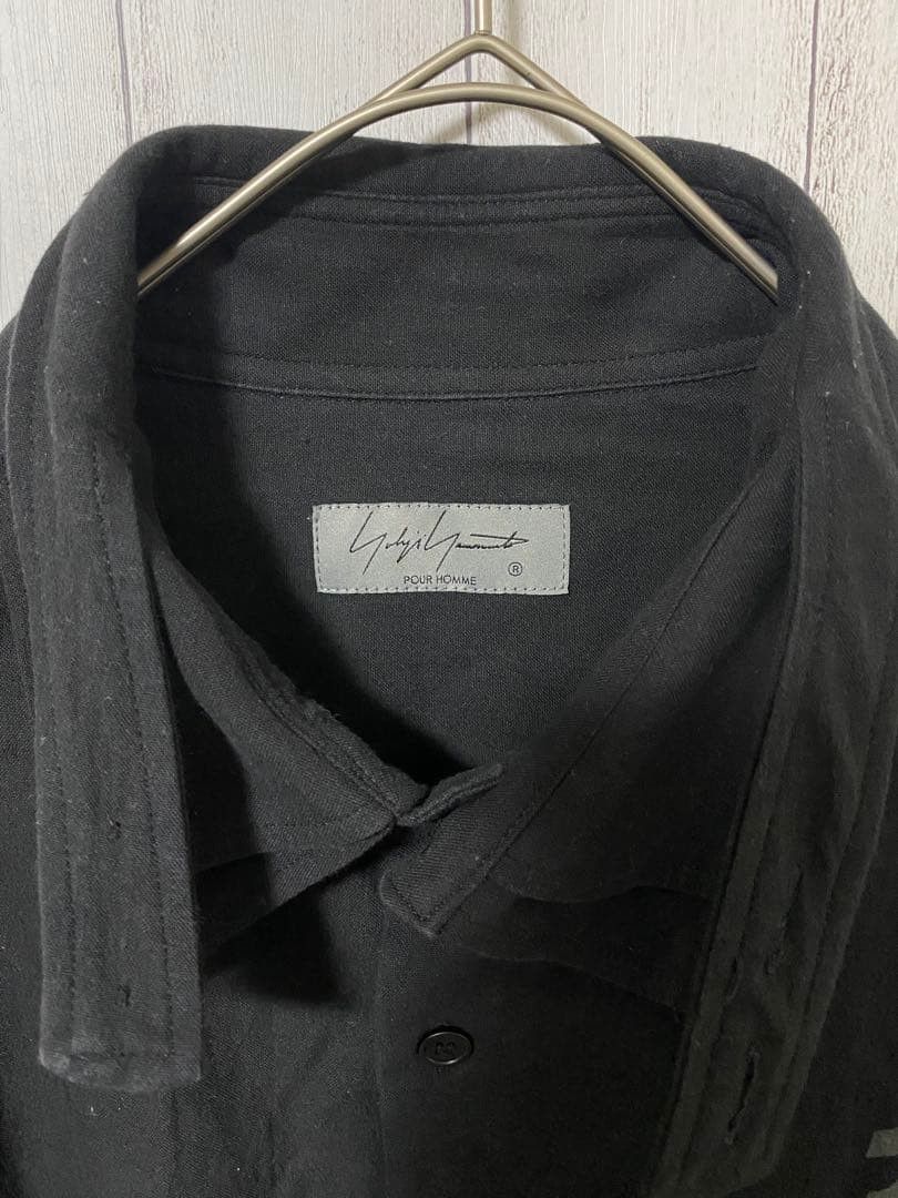 Yohji Yamamoto YOHJI YAMAMOTO POUR HOMME Jamal Pattern three-collar Shirt 3 Size US L / EU 52-54 / 3 - 2 Thumbnail