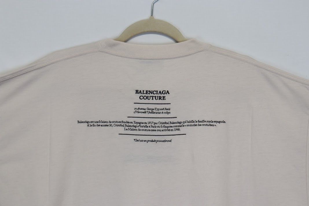 Balenciaga o1rshd1 T-Shirt in Ivory White Size US L / EU 52-54 / 3 - 11 Thumbnail