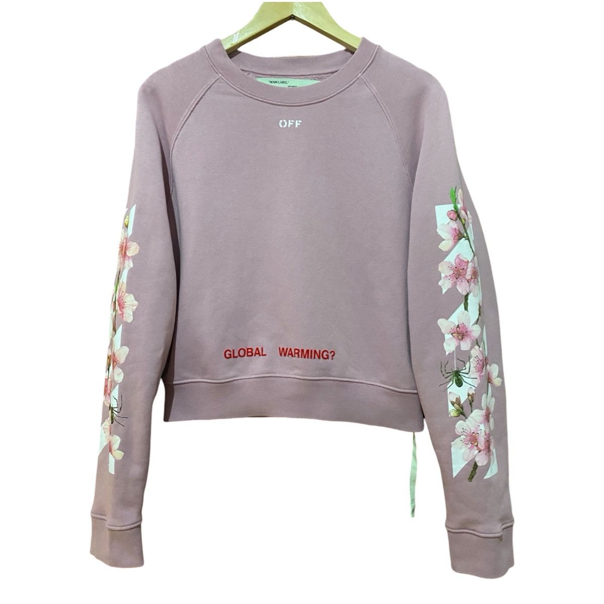 Off-White Off-White Global Warming Crew Neck Sweatshirt Size XXS / US 00 / IT 34 - 2 Thumbnail
