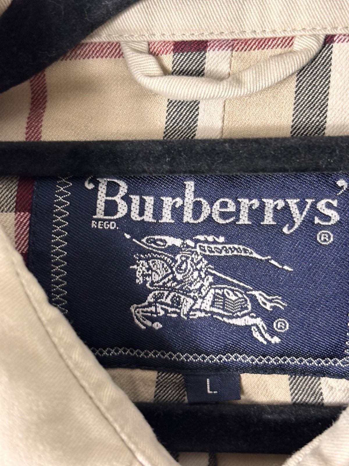 Burberry Burberry Double Breasted Jacket Beige Size L / US 10 / IT 46 - 2 Thumbnail