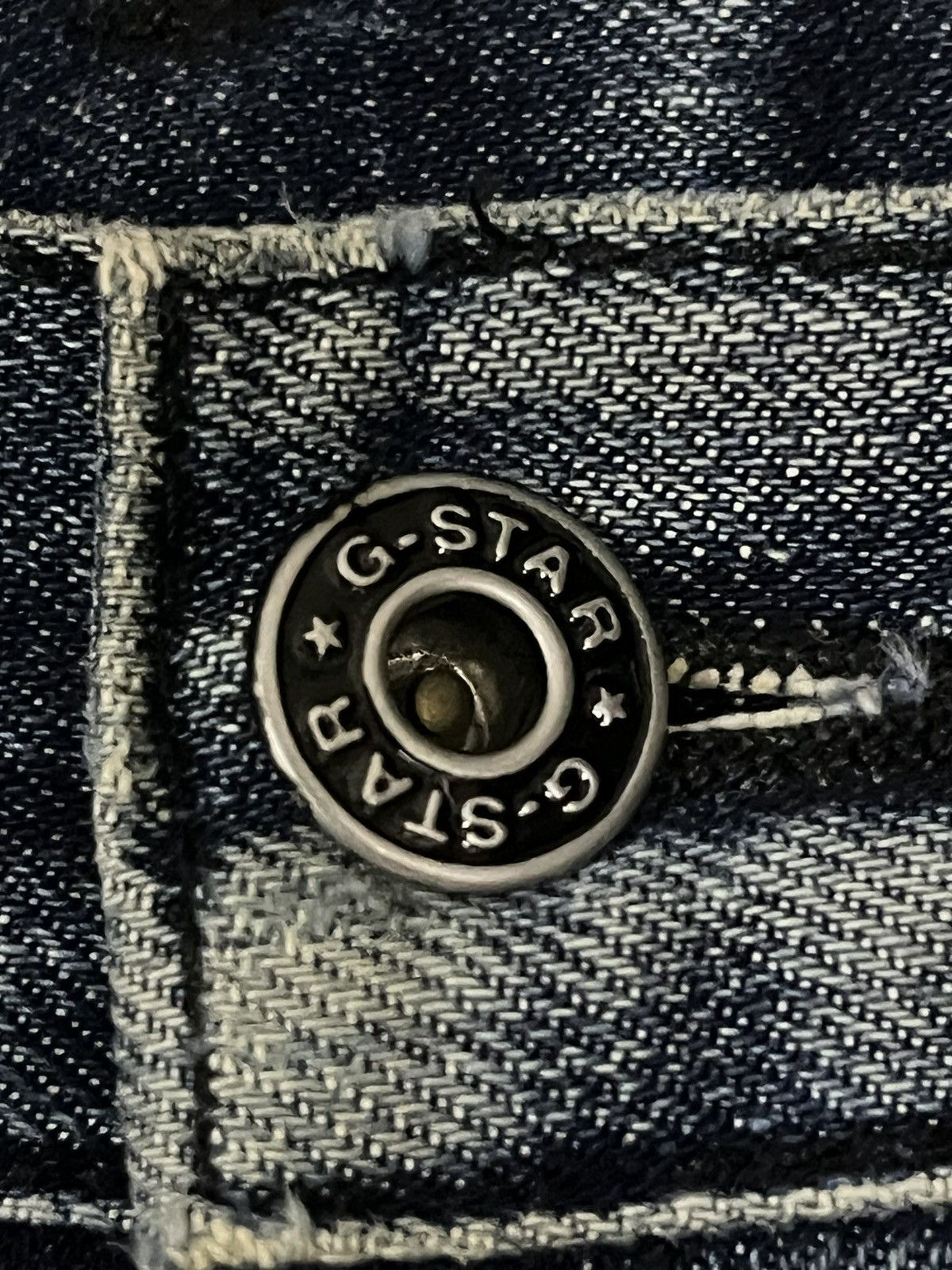 G-Star Vintage G Star Raw Blue Washed Cargo Ripped Distressed Jeans Size US 30 / EU 46 - 9 Thumbnail