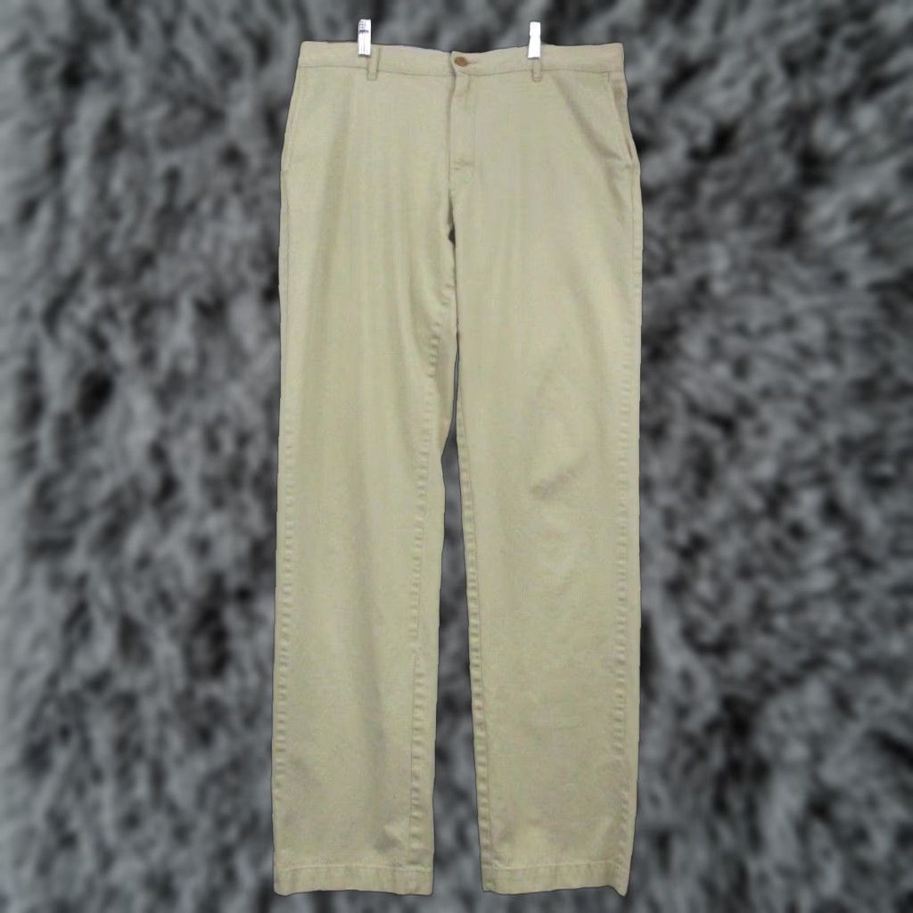 Vintage Coastal Cotton Pants 36x34 Mens Pima Modal Blend Flat Front Khaki Stretch Size US 36 / EU 52 - 1 Thumbnail