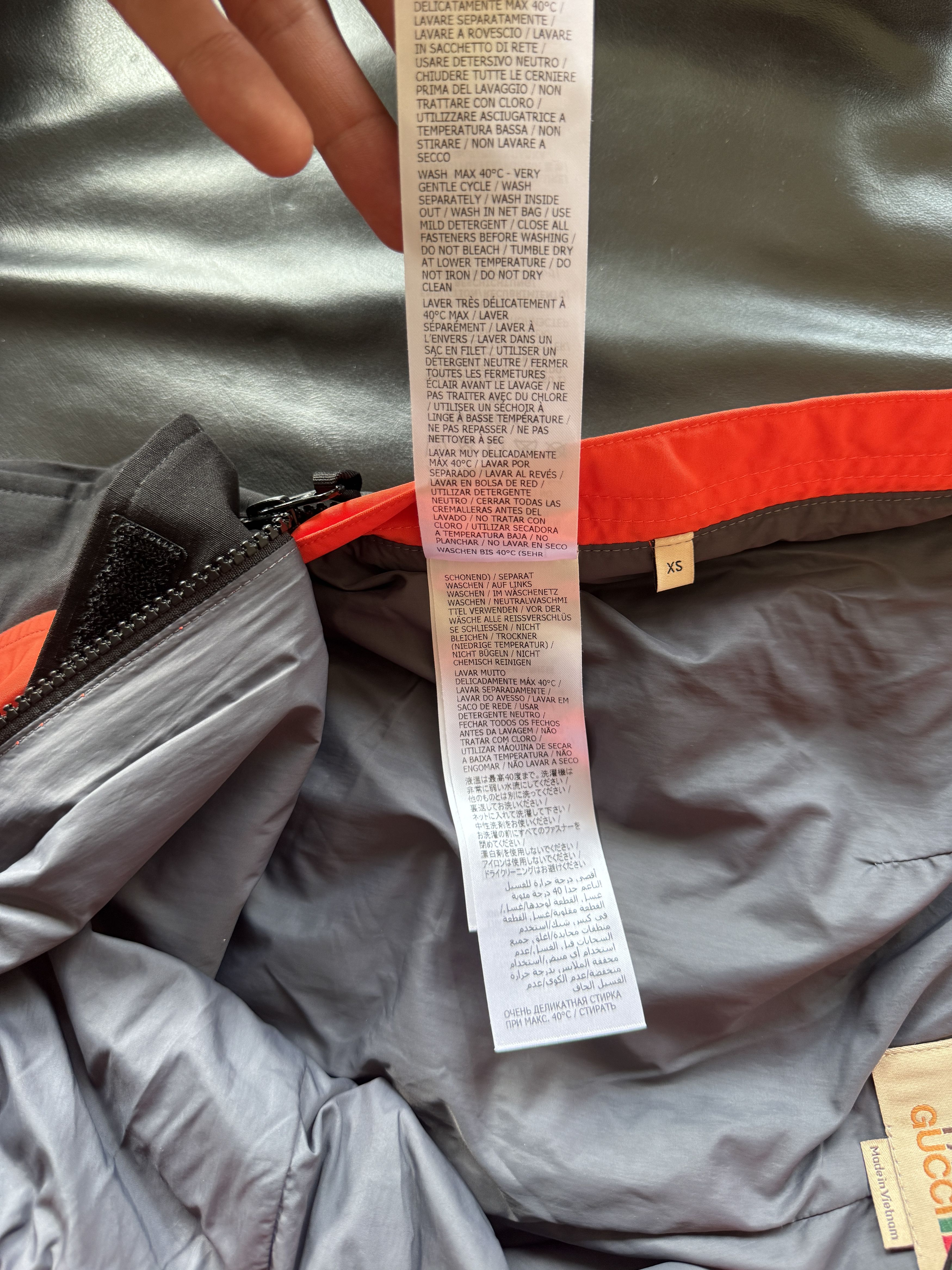 Gucci × The North Face Nylon Track Pants Orange/Black Size US 27 - 20 Thumbnail