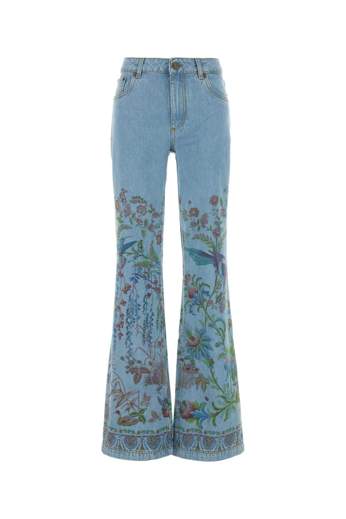 Etro Printed Denim Jeans Size 26" / US 2 / IT 38 - 1 Thumbnail